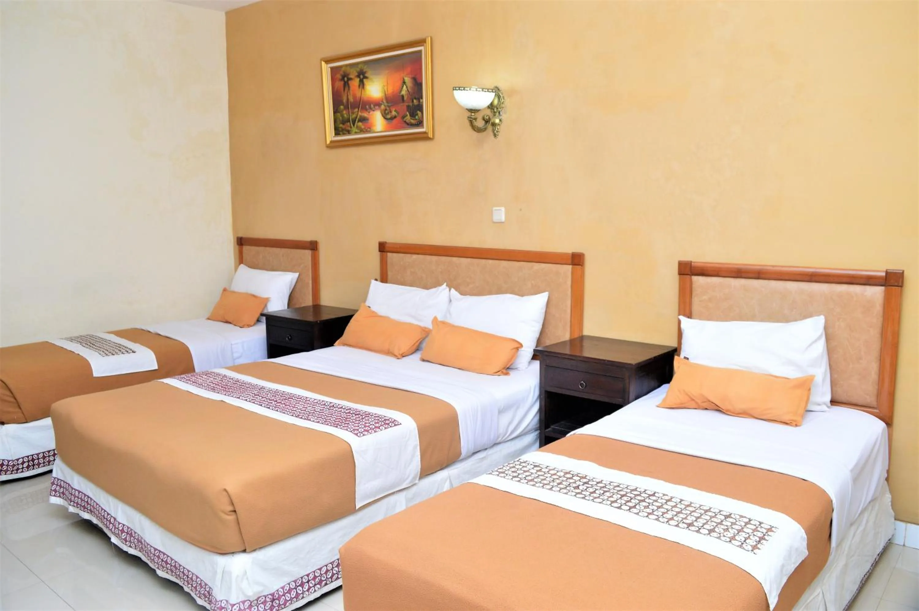 Bed in Hotel Mataram 2 Malioboro