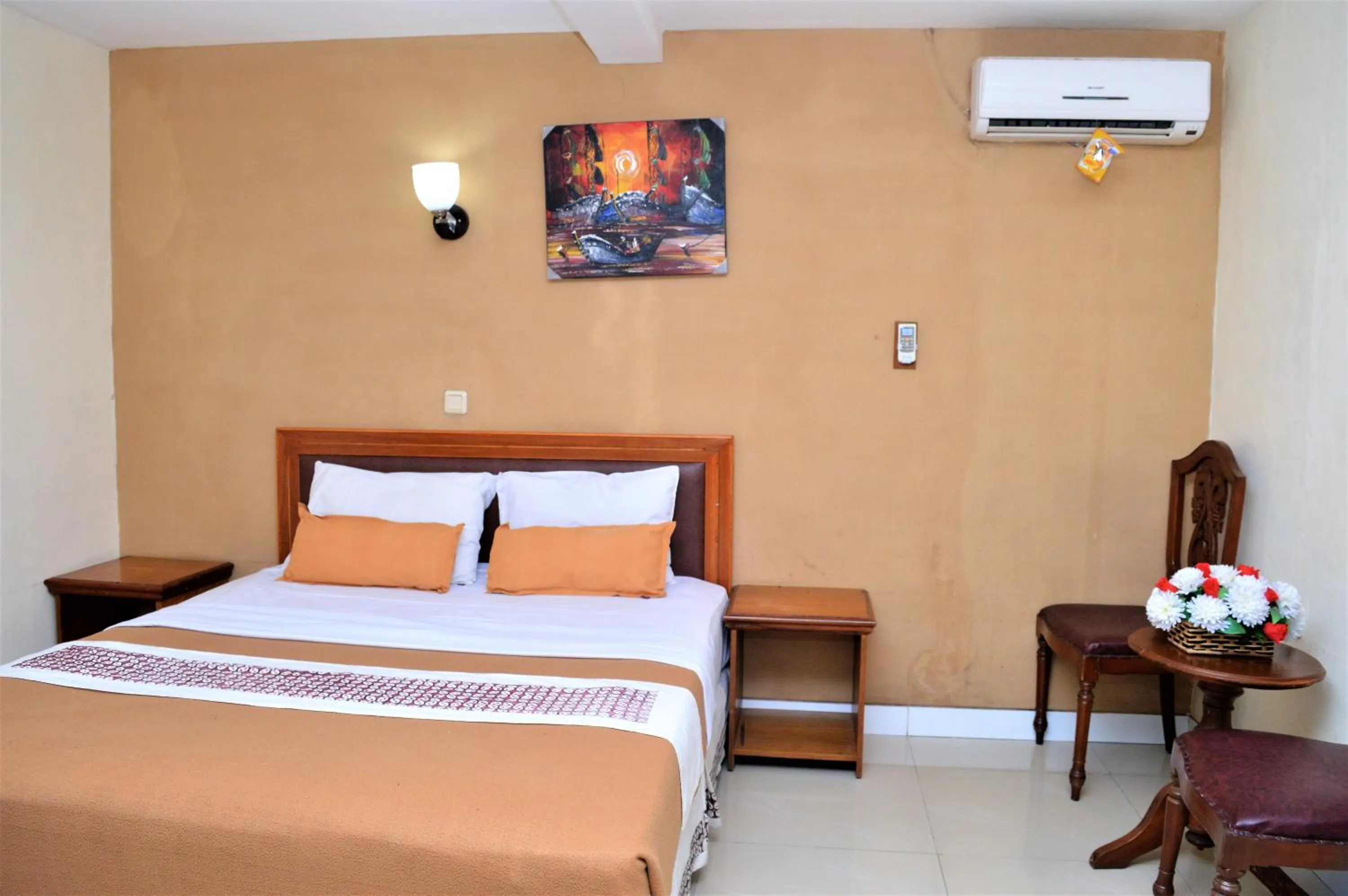 Bed in Hotel Mataram 2 Malioboro