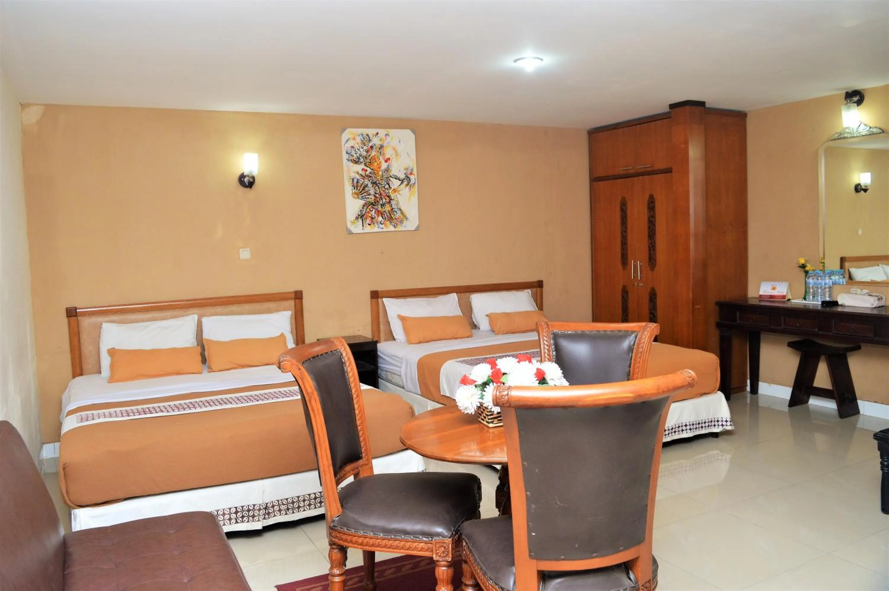 Bed in Hotel Mataram 2 Malioboro