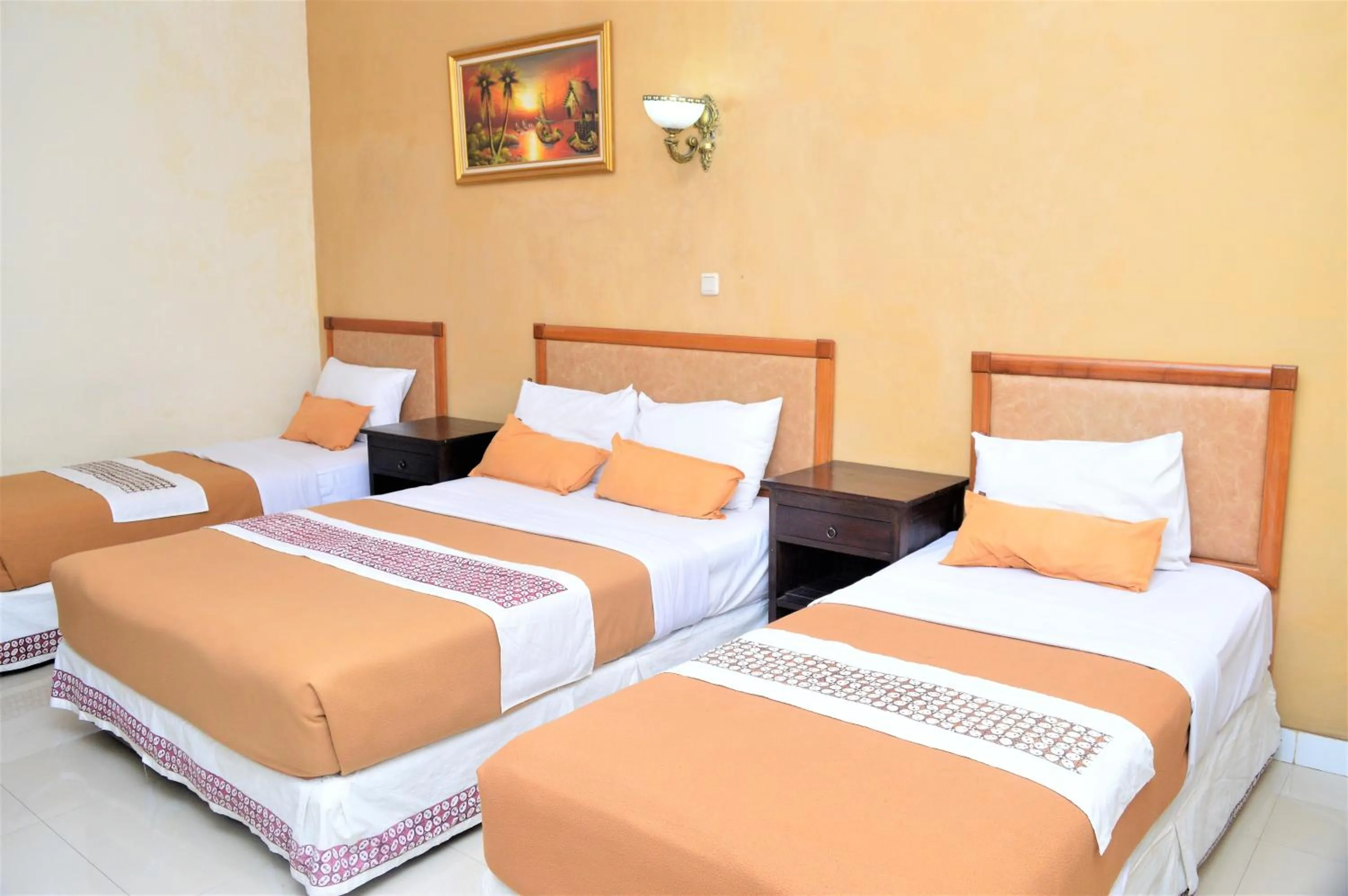 Bed in Hotel Mataram 2 Malioboro