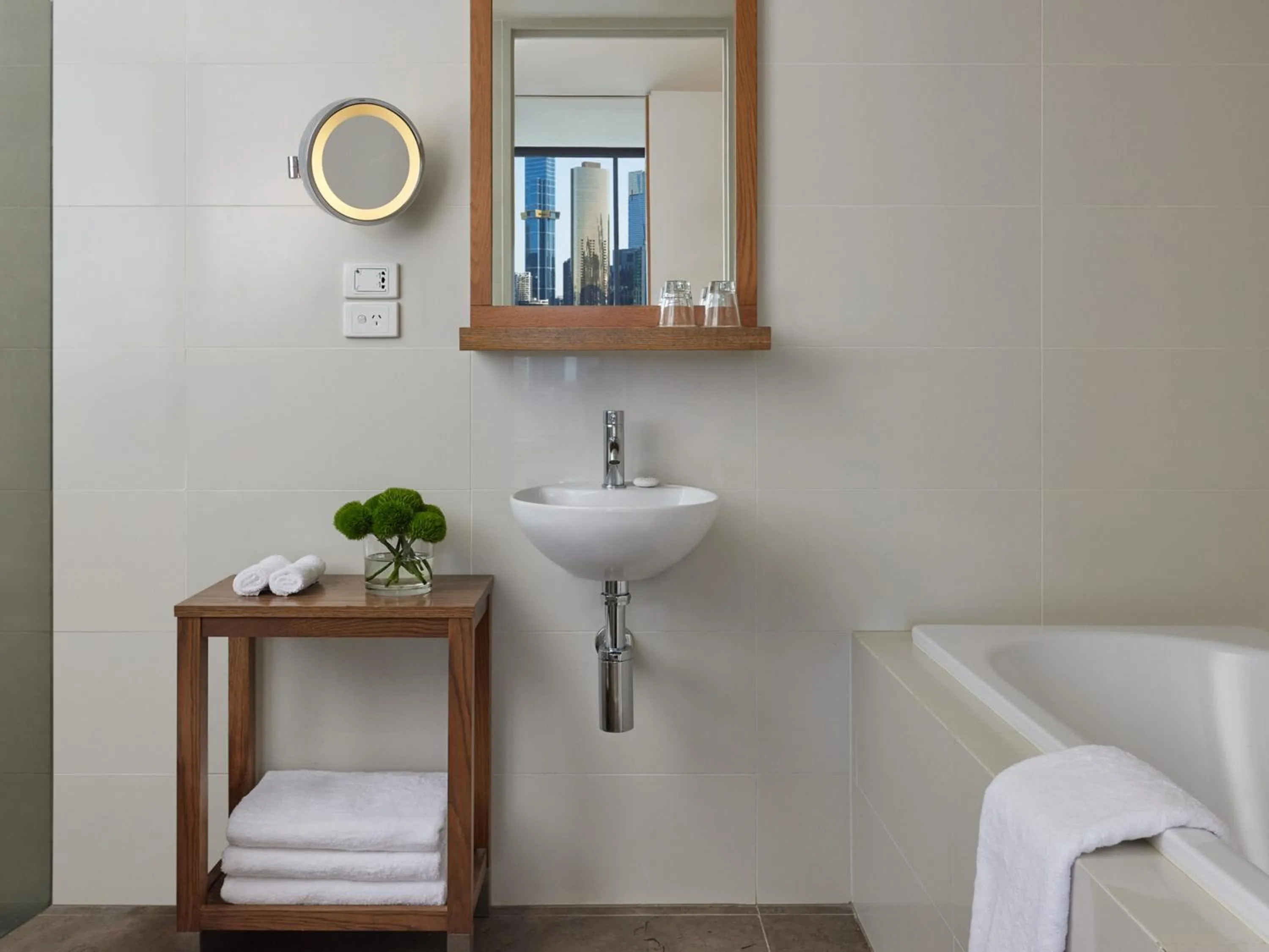 Bathroom in Pan Pacific Melbourne