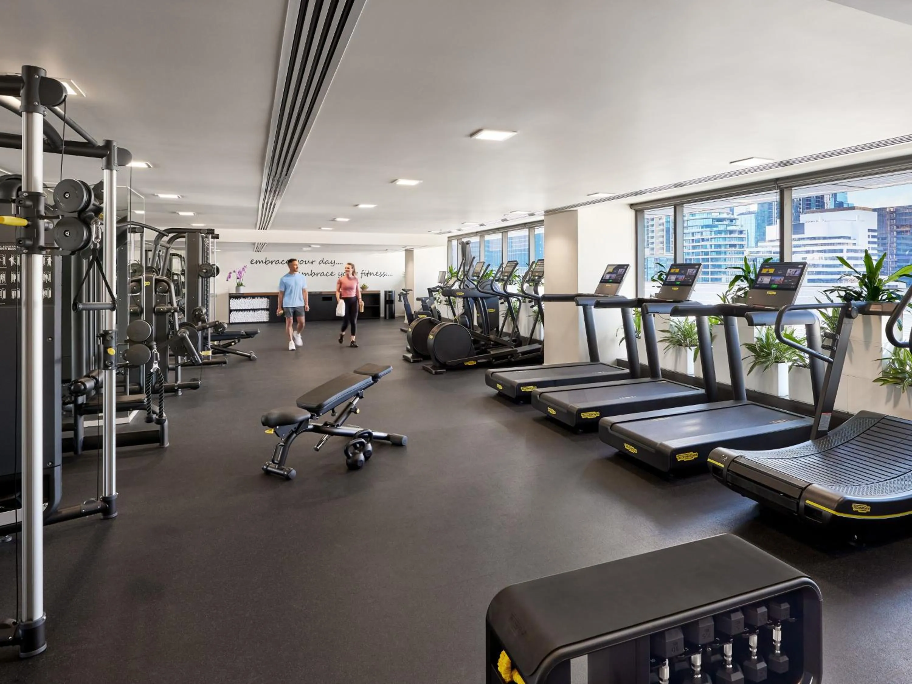 Fitness centre/facilities in Pan Pacific Melbourne