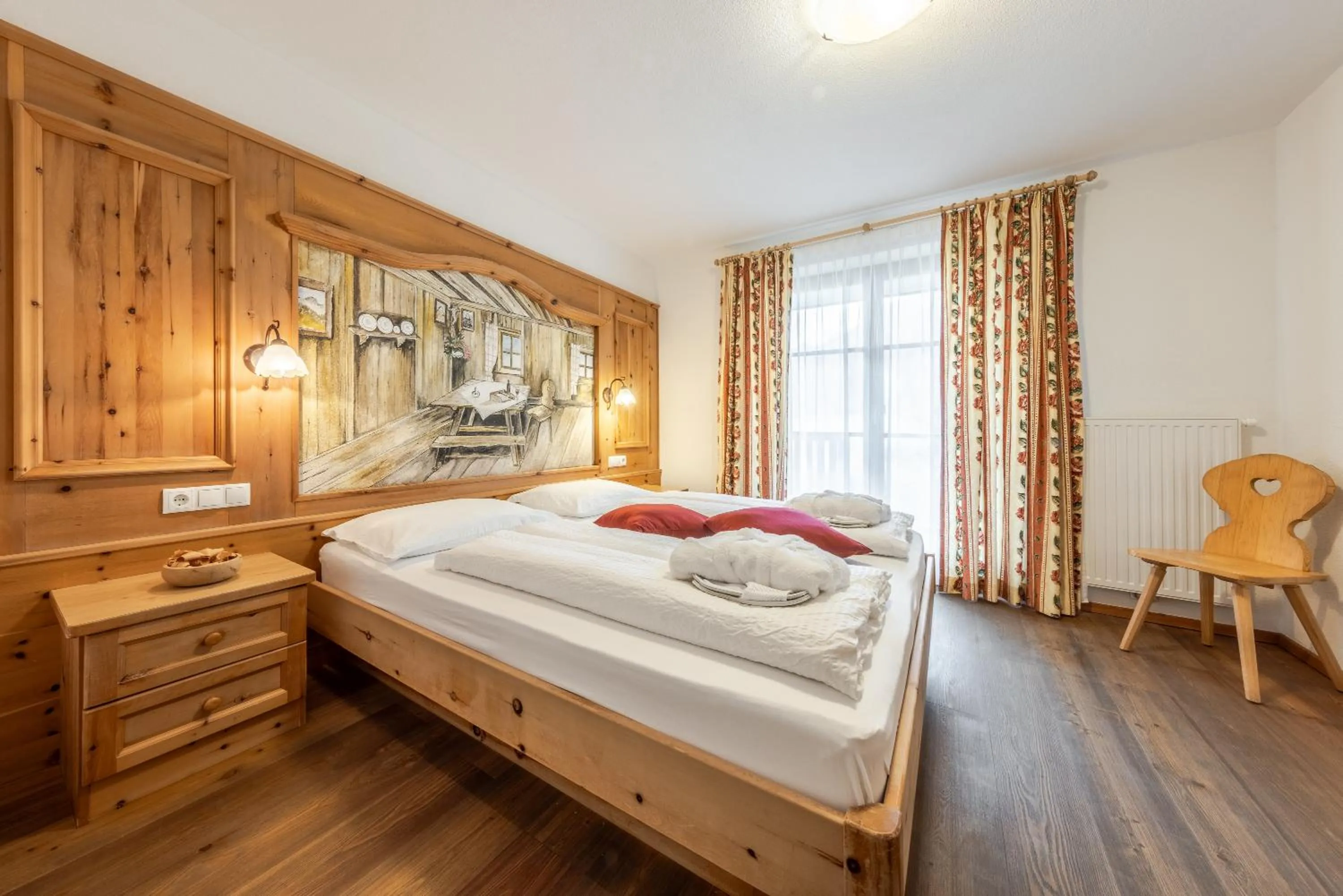 Bedroom, Bed in Hotel Pension Odles