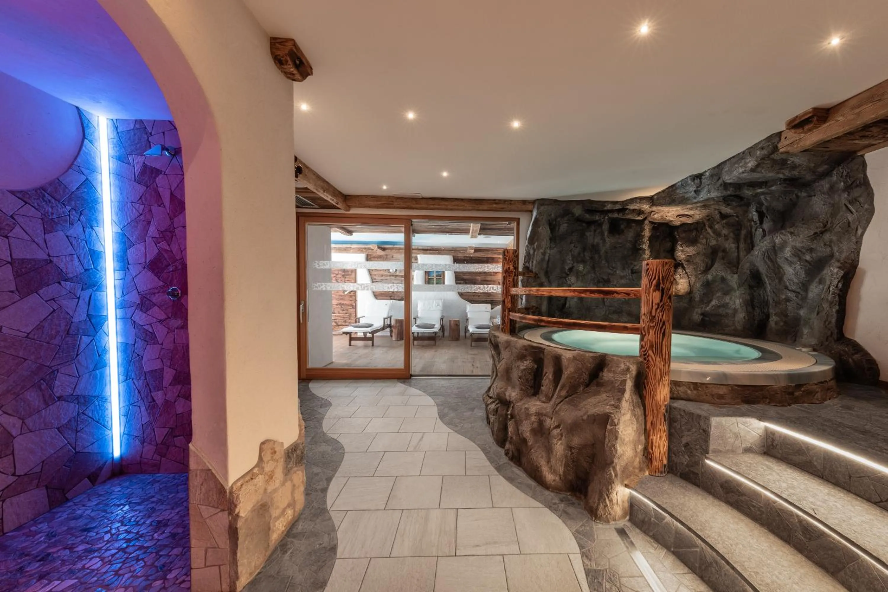 Spa and wellness centre/facilities in Hotel Pension Odles