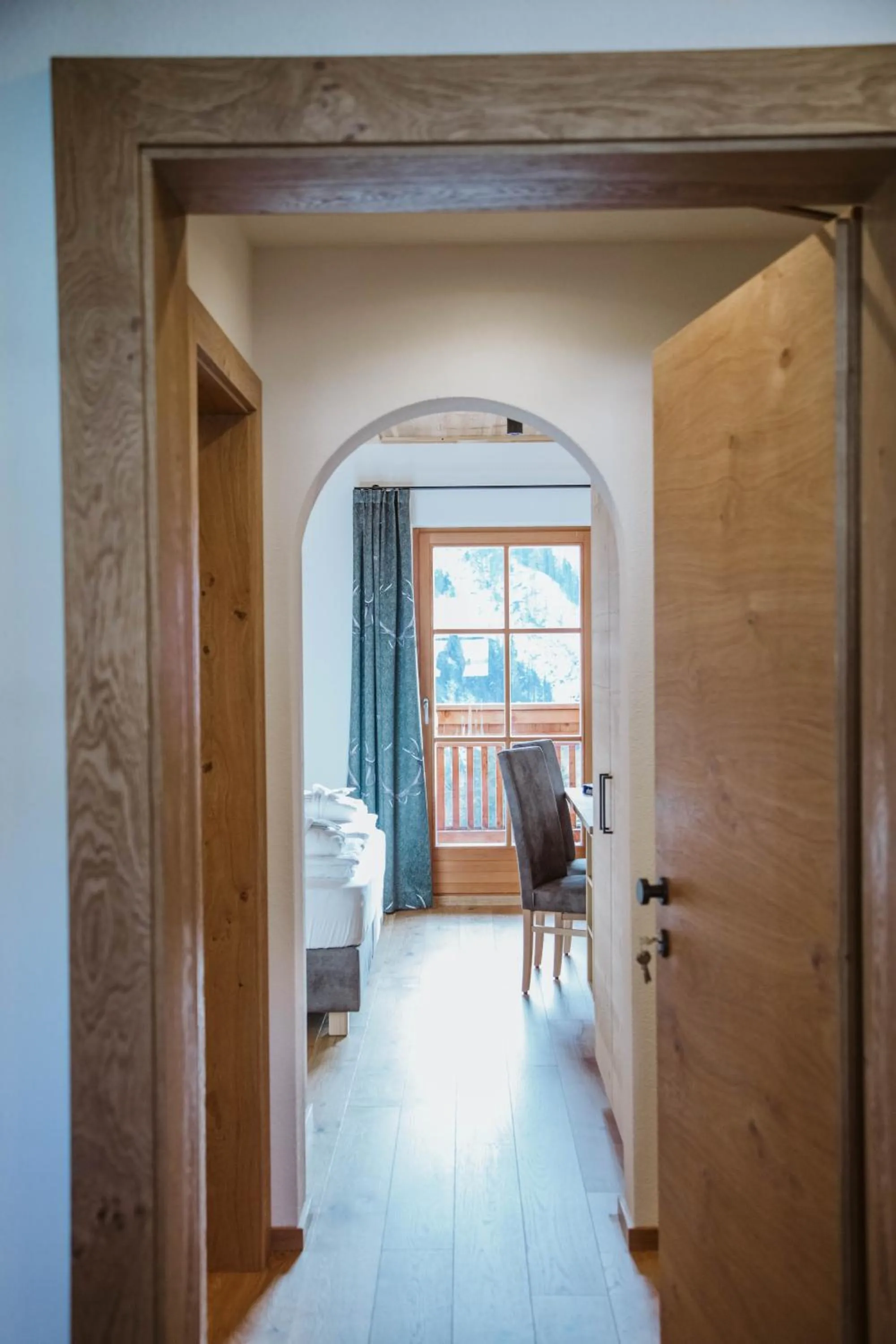 Bedroom, Bed in Hotel Pension Odles