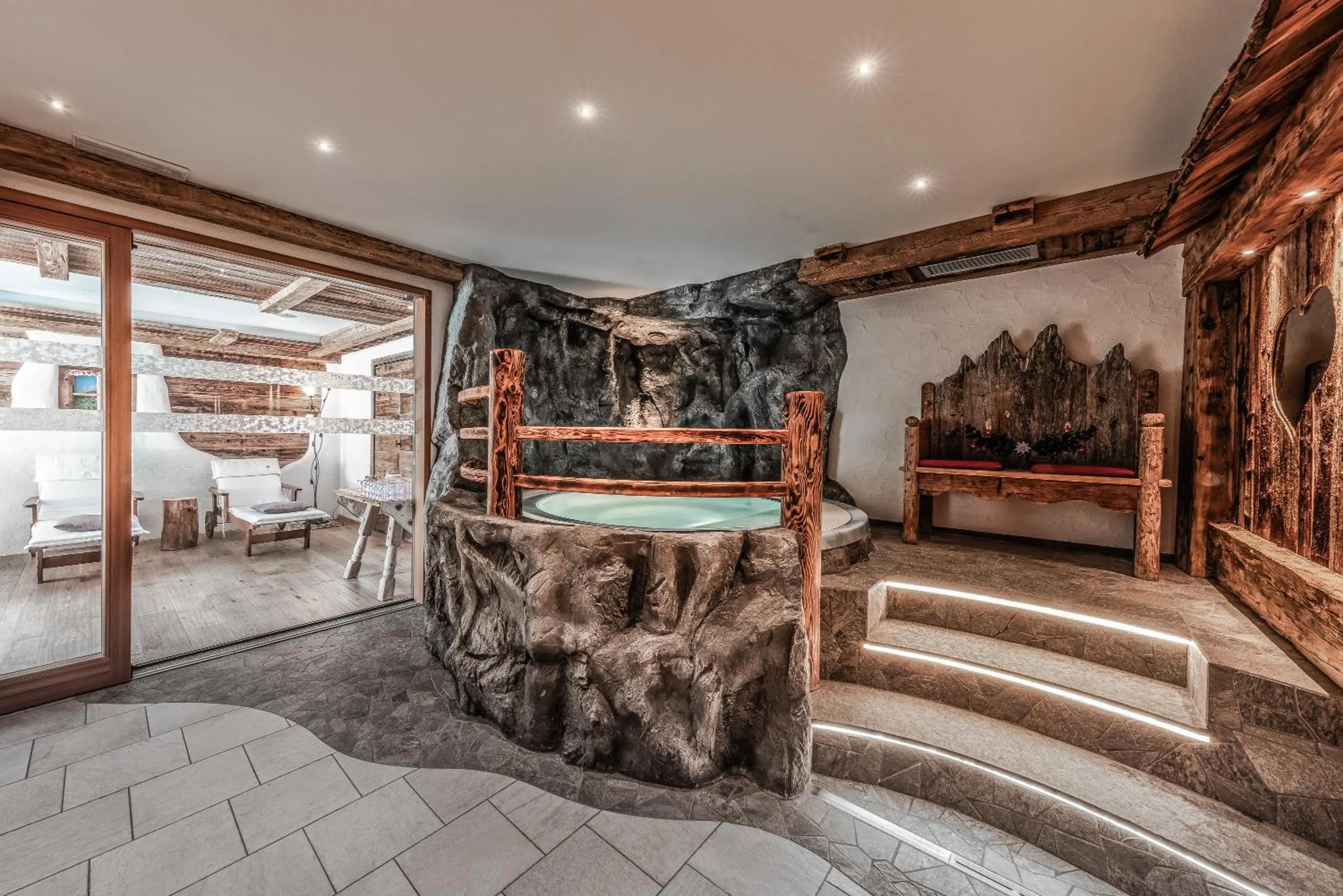 Spa and wellness centre/facilities in Hotel Pension Odles