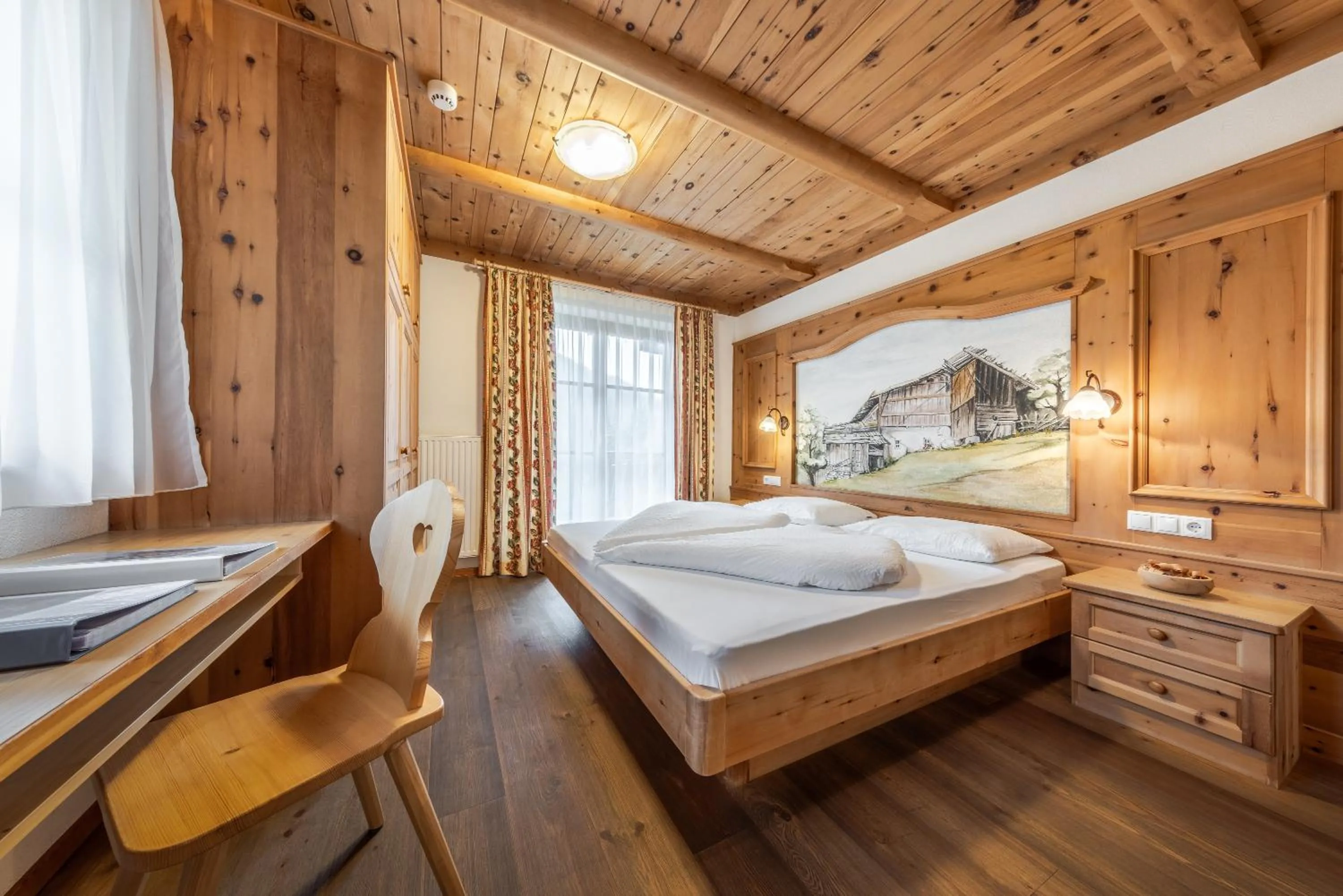Bedroom, Bed in Hotel Pension Odles