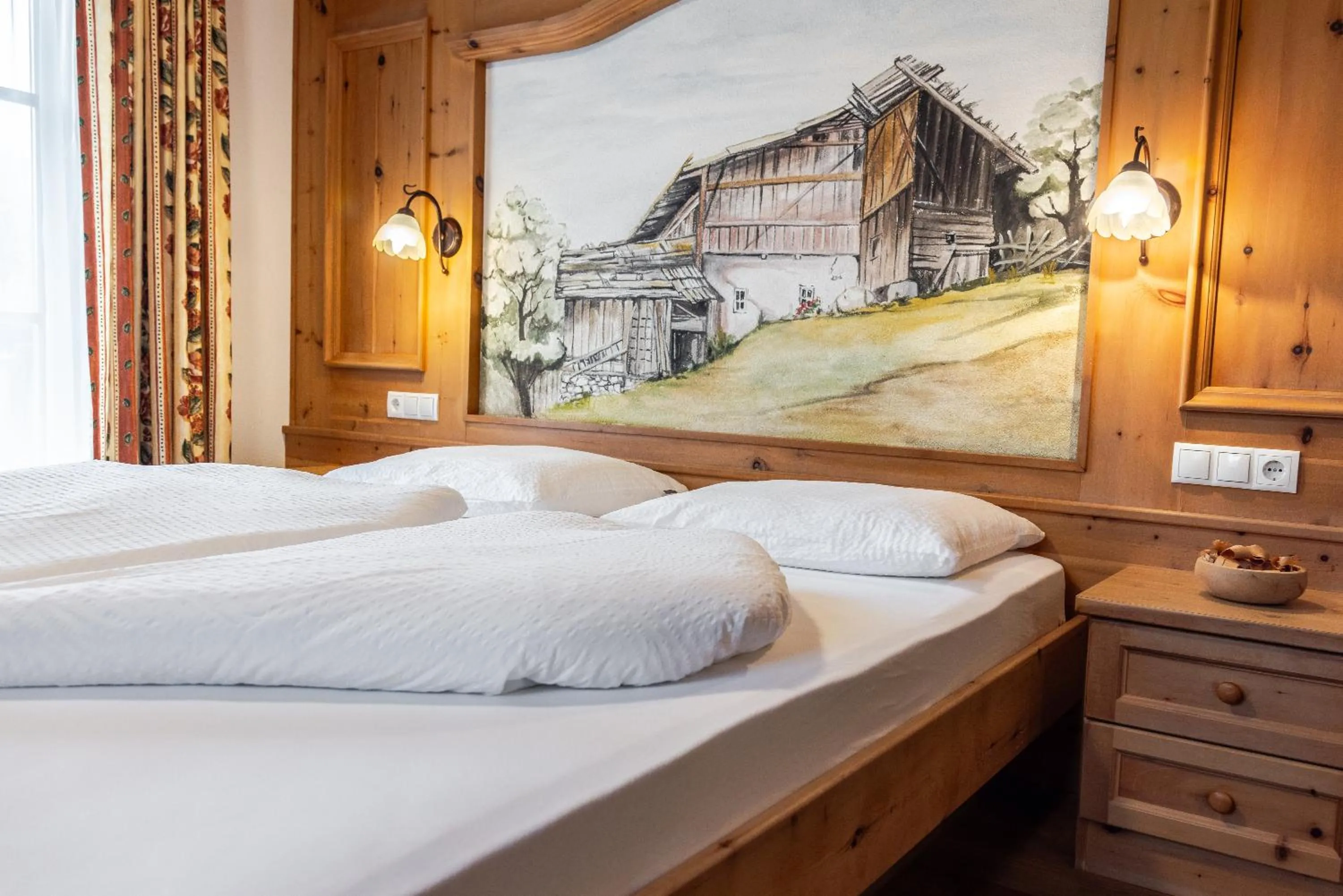 Bed in Hotel Pension Odles