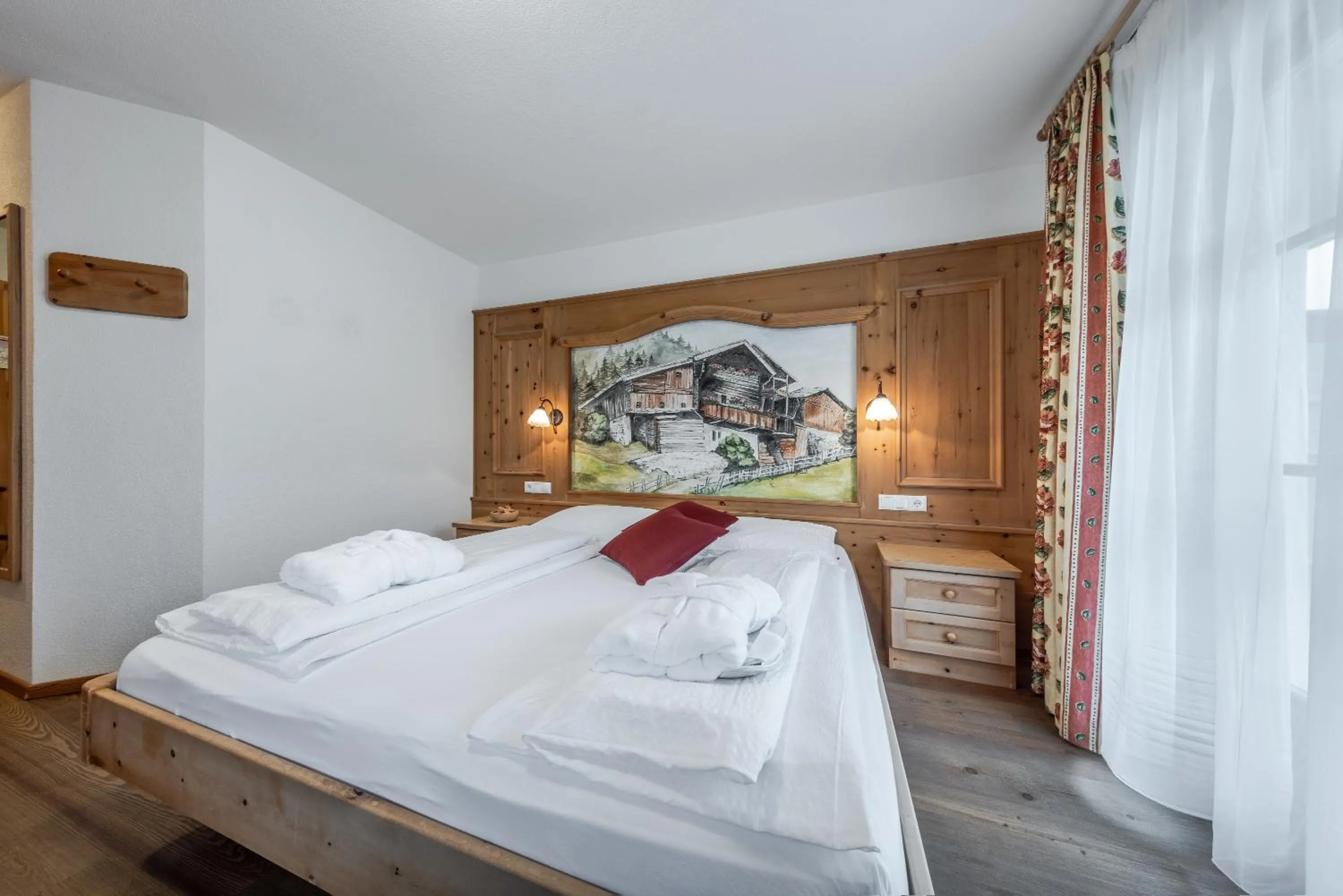 Bedroom, Bed in Hotel Pension Odles