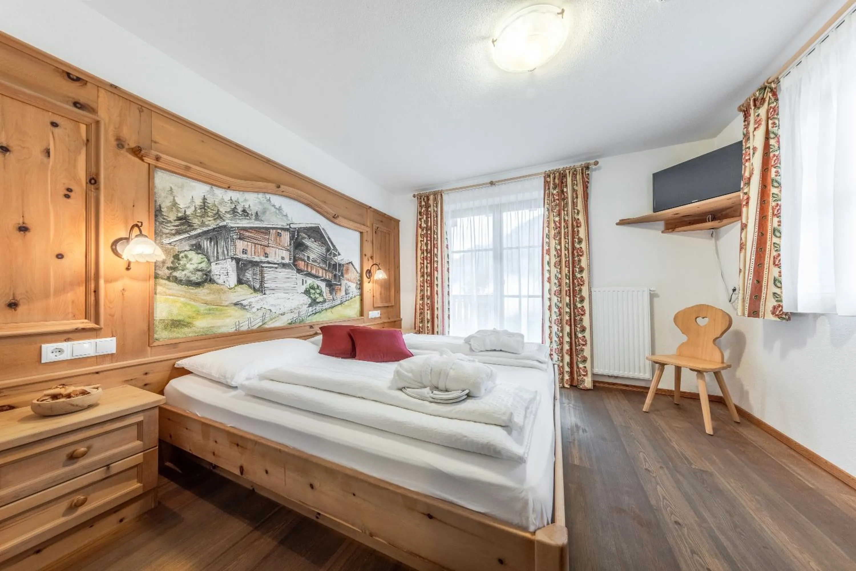 Bedroom, Bed in Hotel Pension Odles