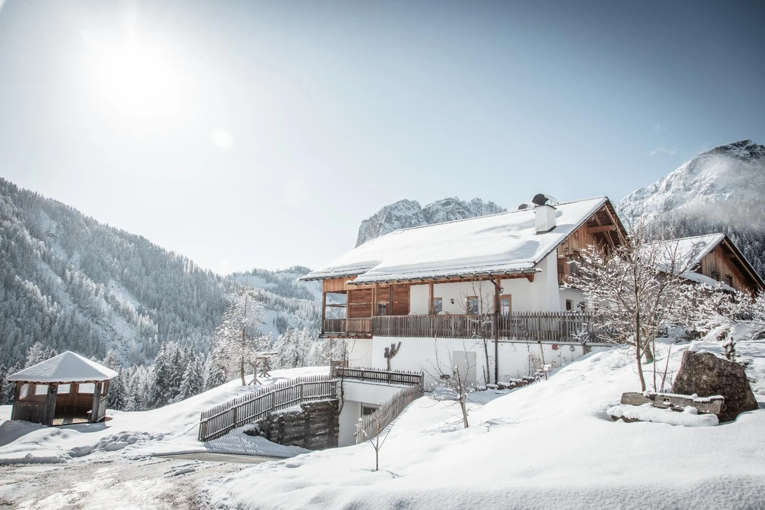 Winter in Hotel Pension Odles