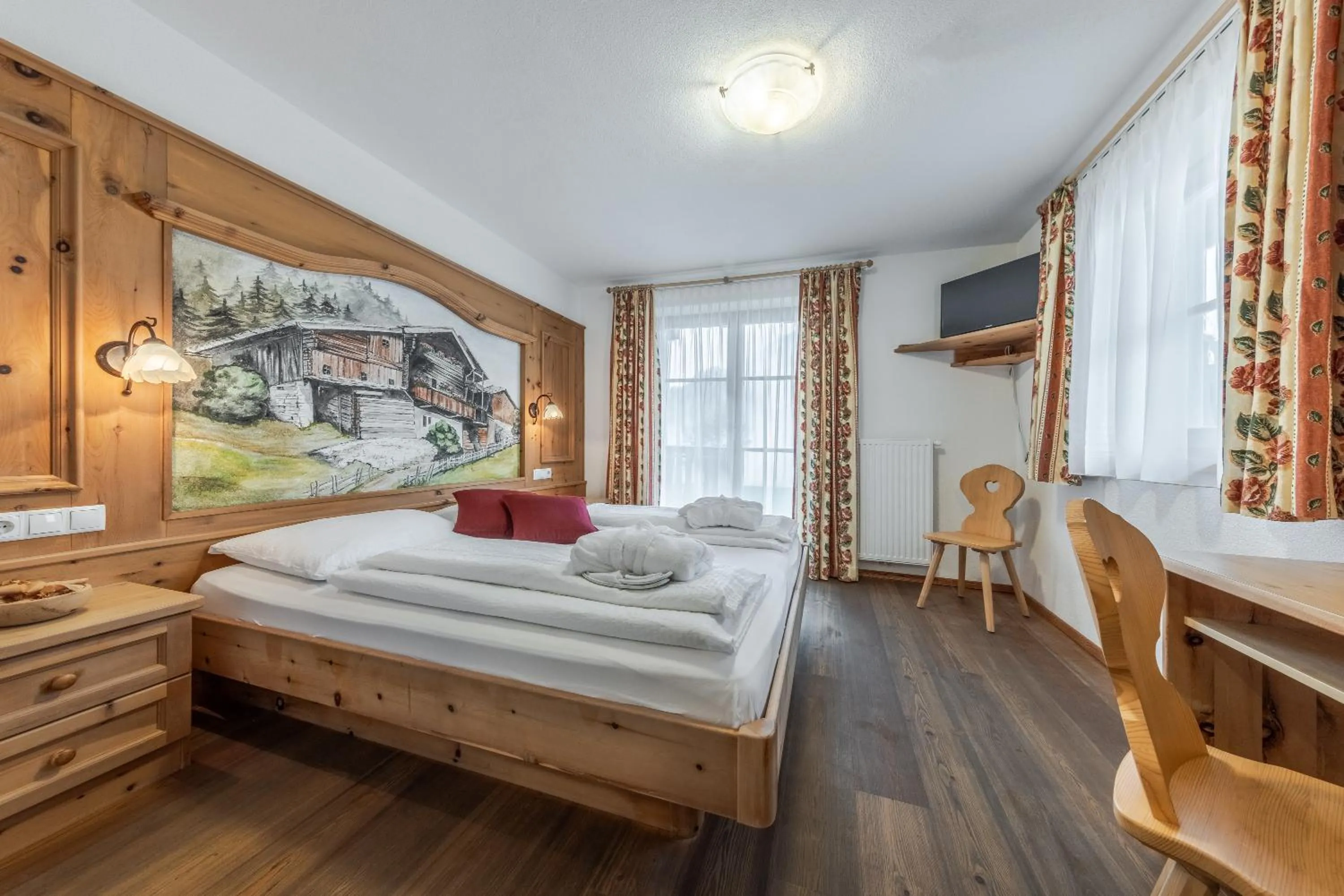 Bedroom, Bed in Hotel Pension Odles