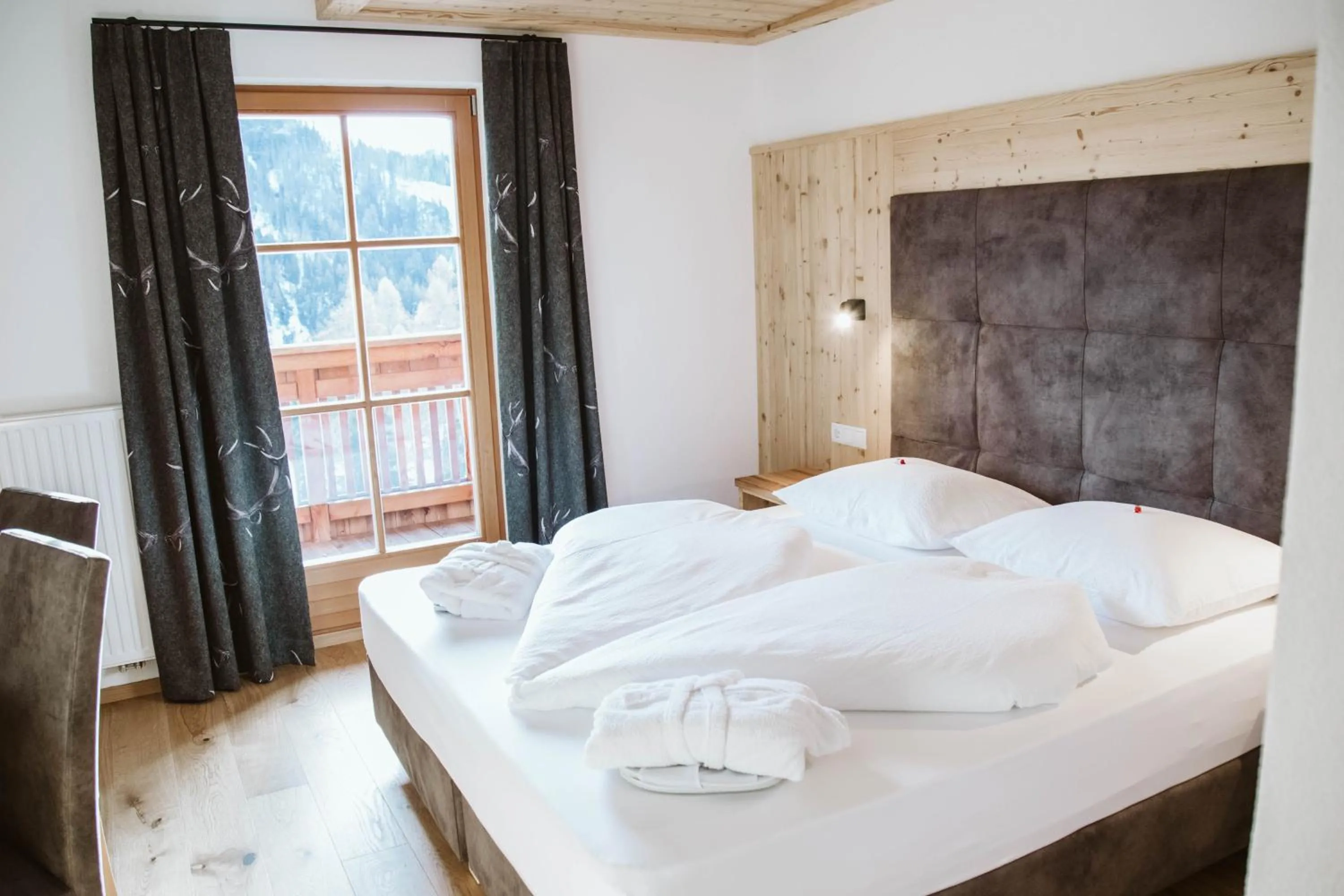 Bedroom, Bed in Hotel Pension Odles