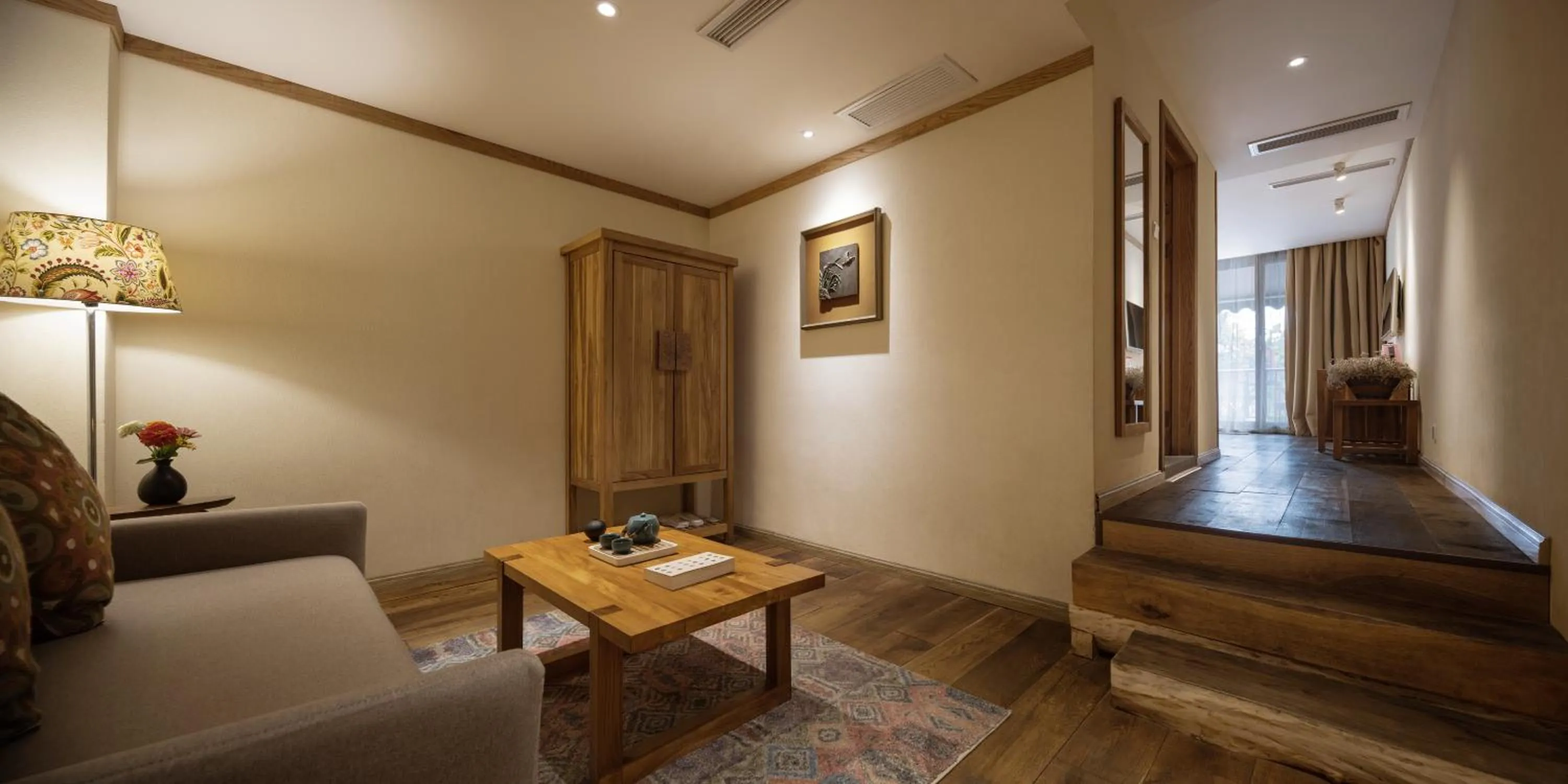 Living room in Yangshuo The Apsara Lodge