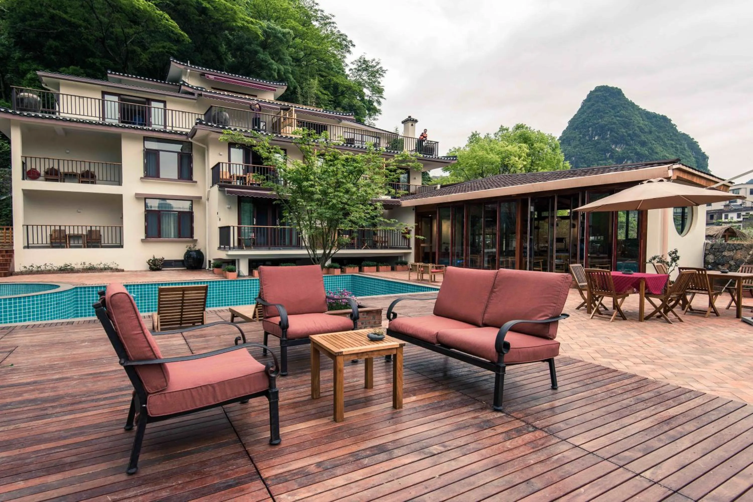 Seating area in The Apsara Lodge