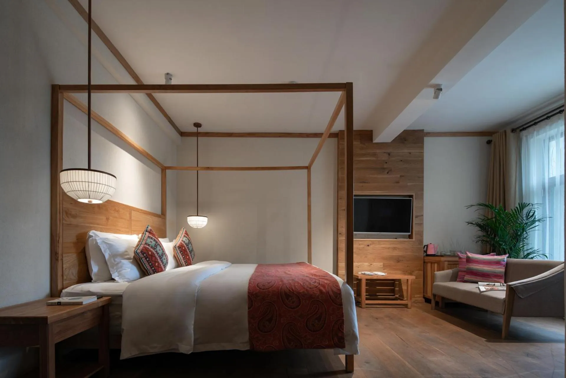 Bed in The Apsara Lodge