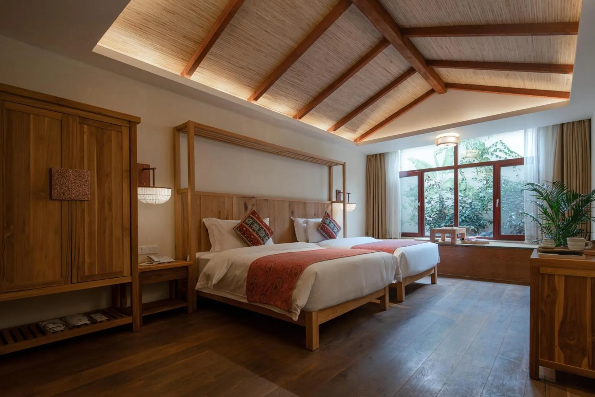 Bed in The Apsara Lodge