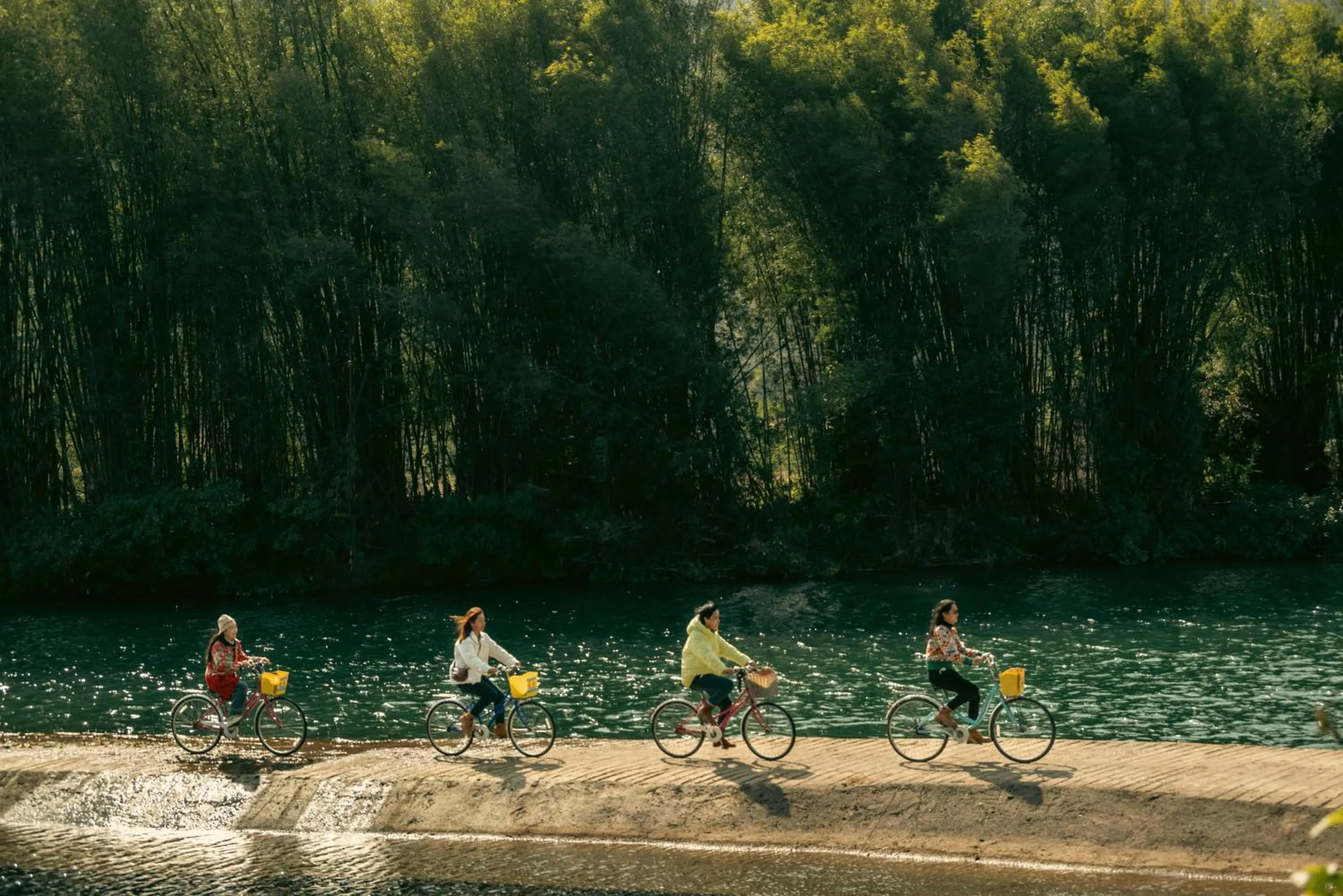 Cycling in The Apsara Lodge