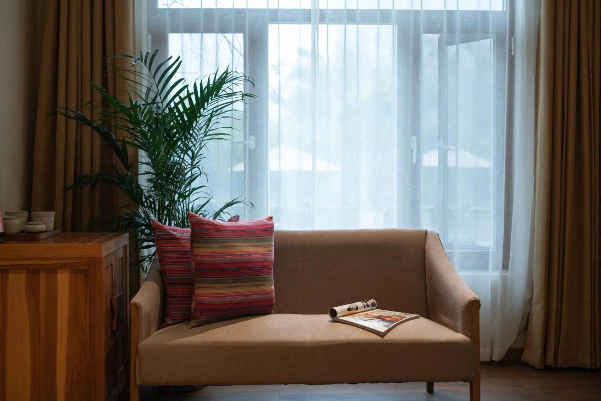 Seating area in The Apsara Lodge