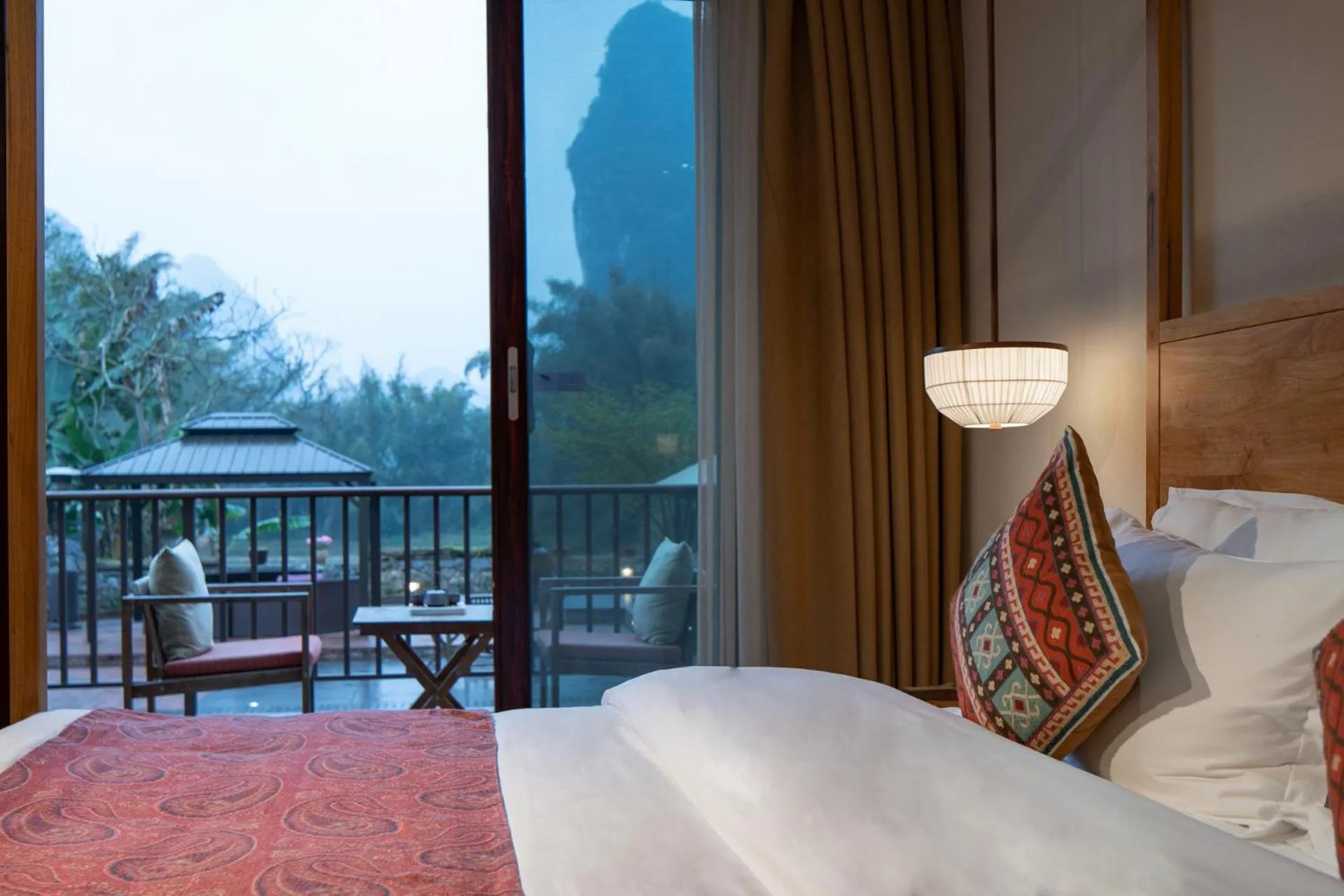 Bed in The Apsara Lodge