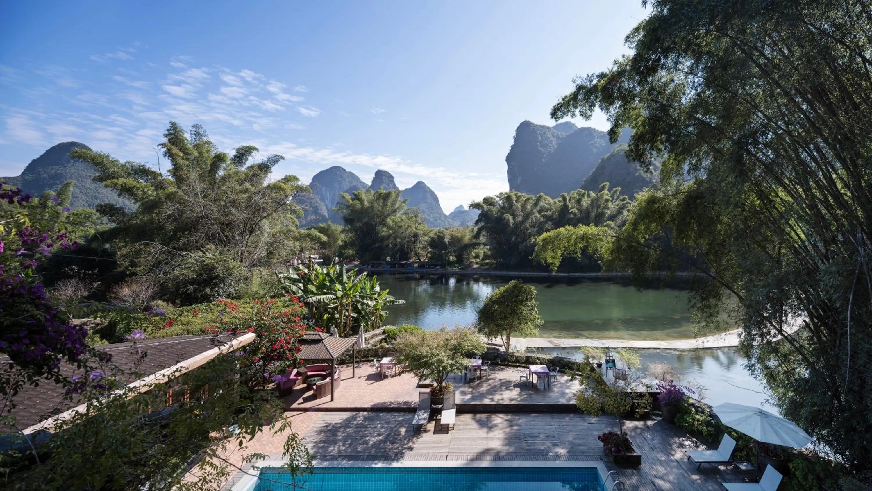 View (from property/room) in Yangshuo The Apsara Lodge