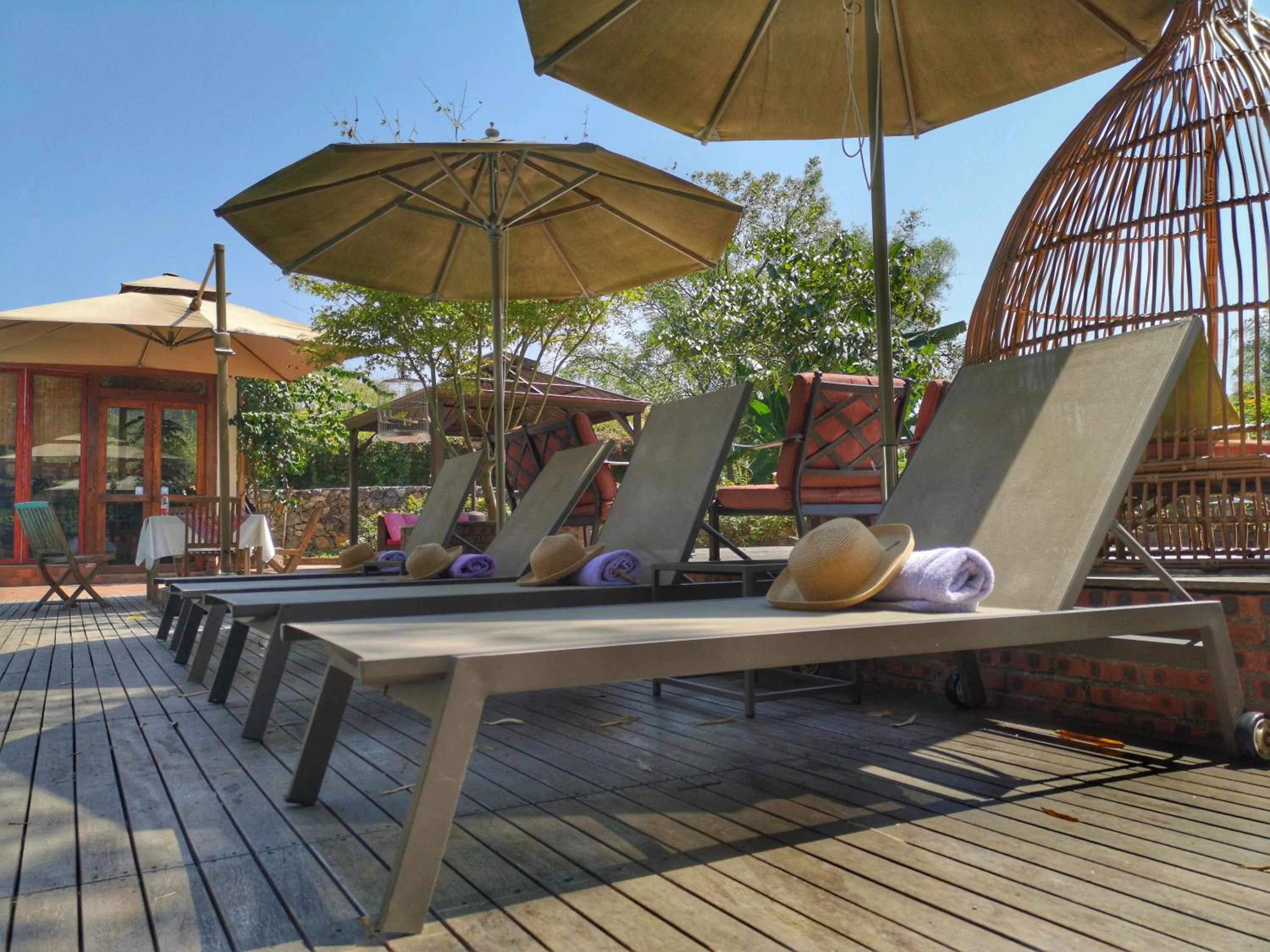 Swimming pool in The Apsara Lodge