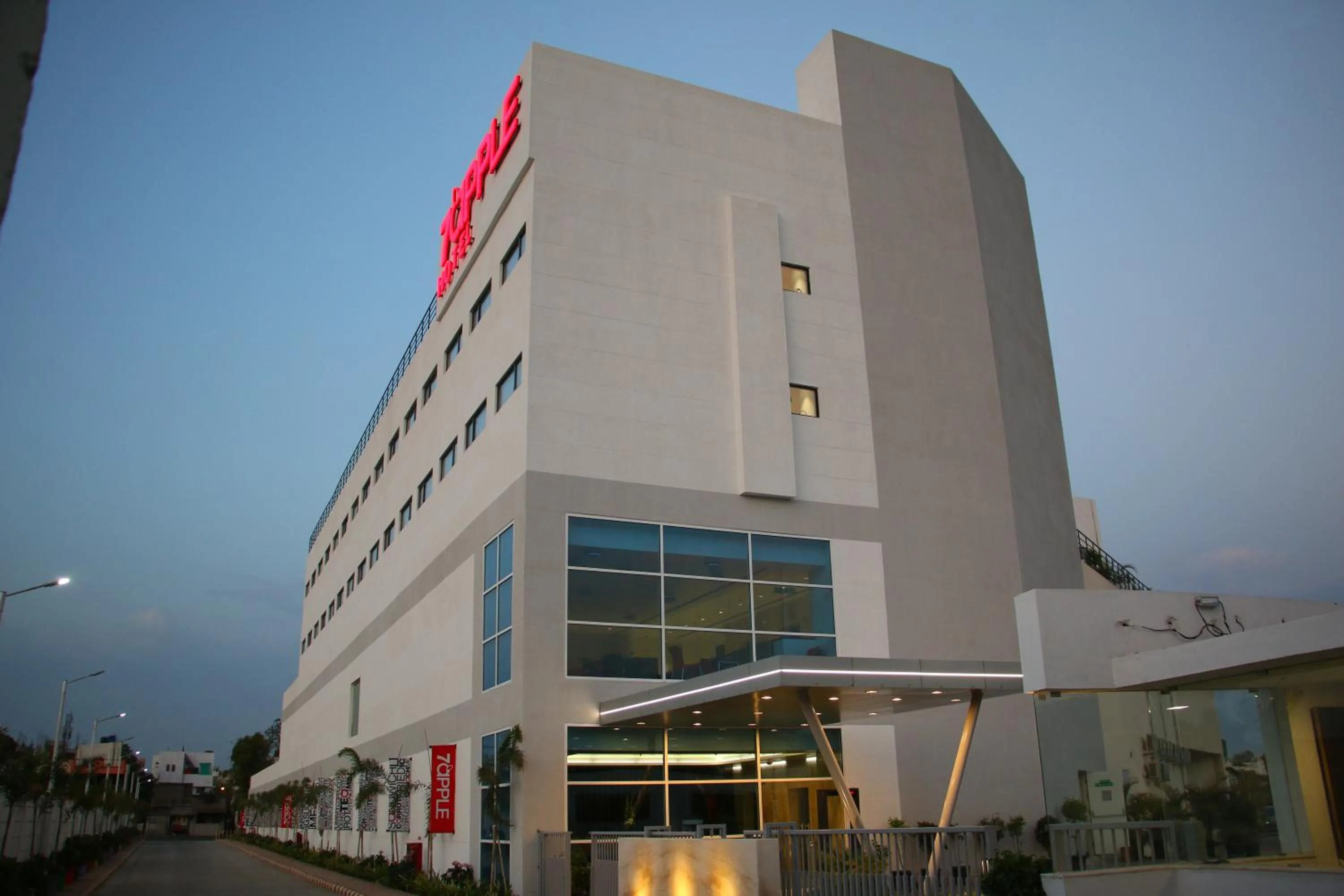 Facade/entrance in 7 Apple Hotel Aurangabad