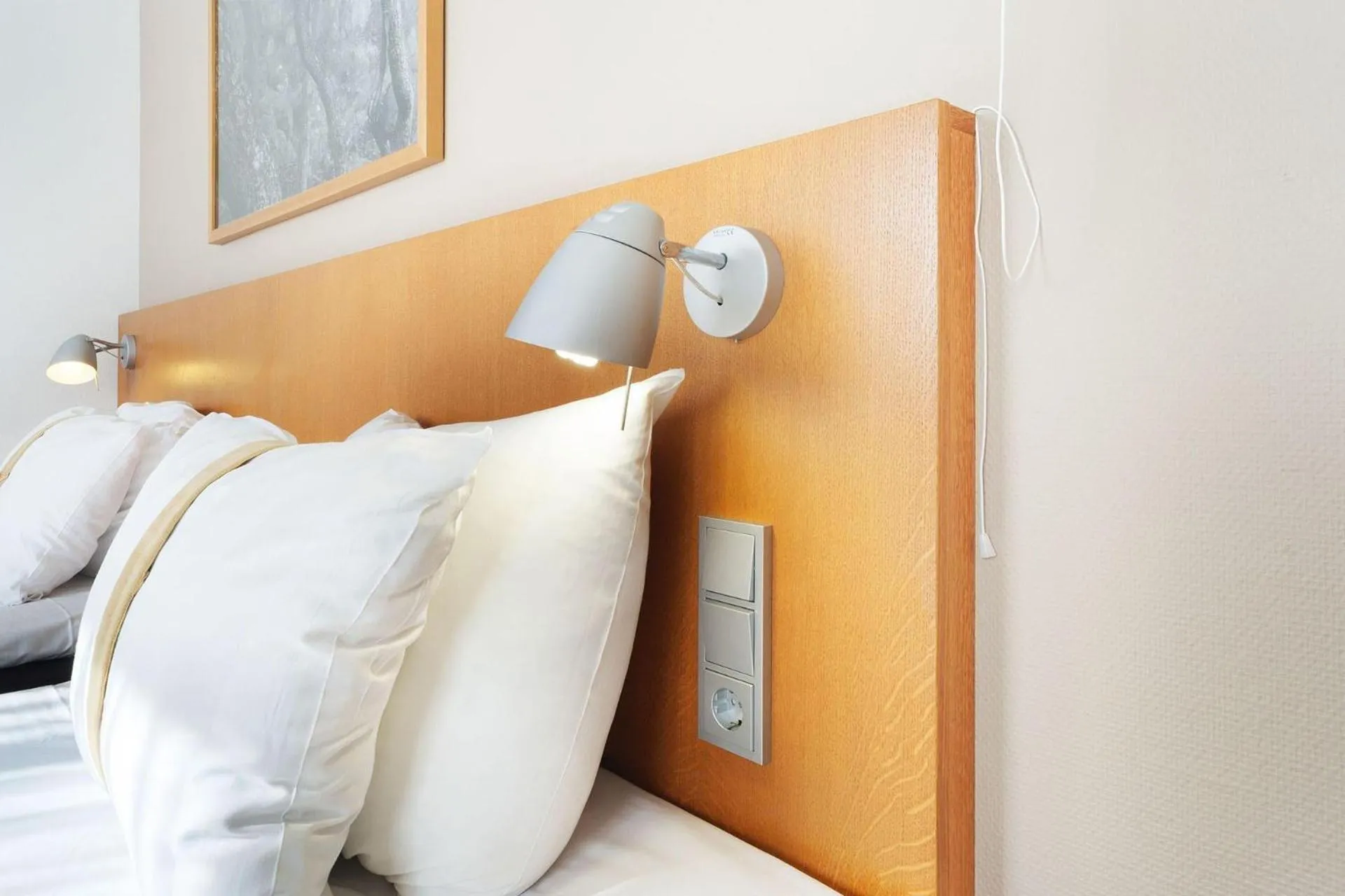 Bedroom, Bed in Scandic Veromies