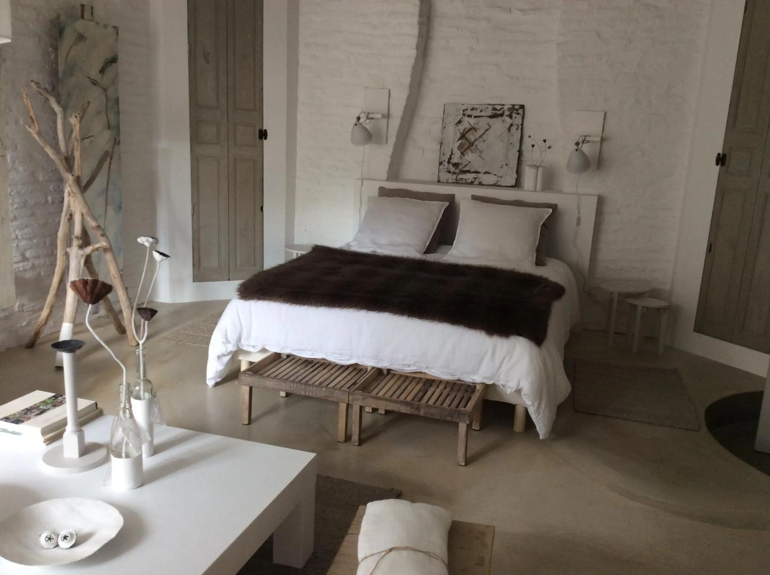 Bedroom, Bed in La maison sur la place