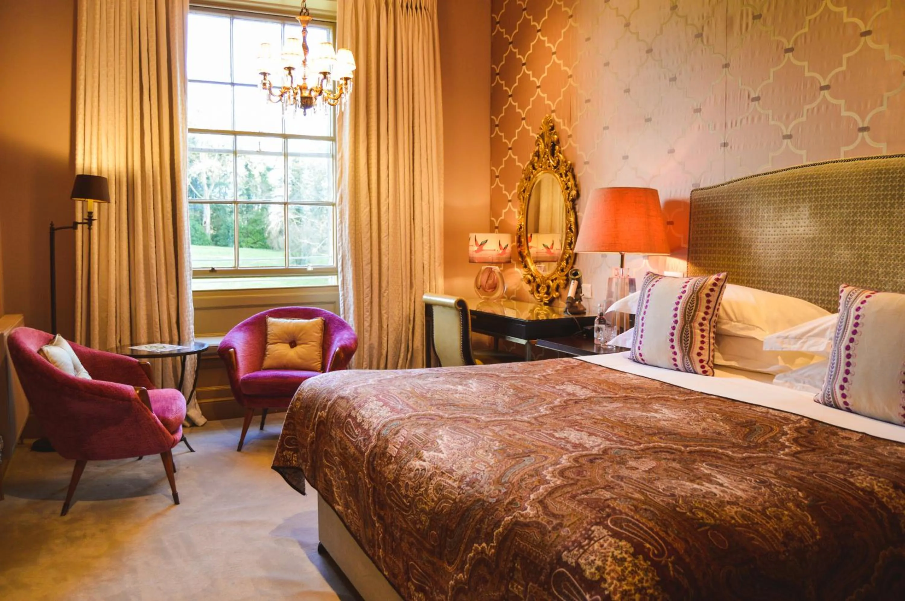Bedroom, Bed in Bishopstrow Hotel and Spa - Small Luxury Hotels of the World