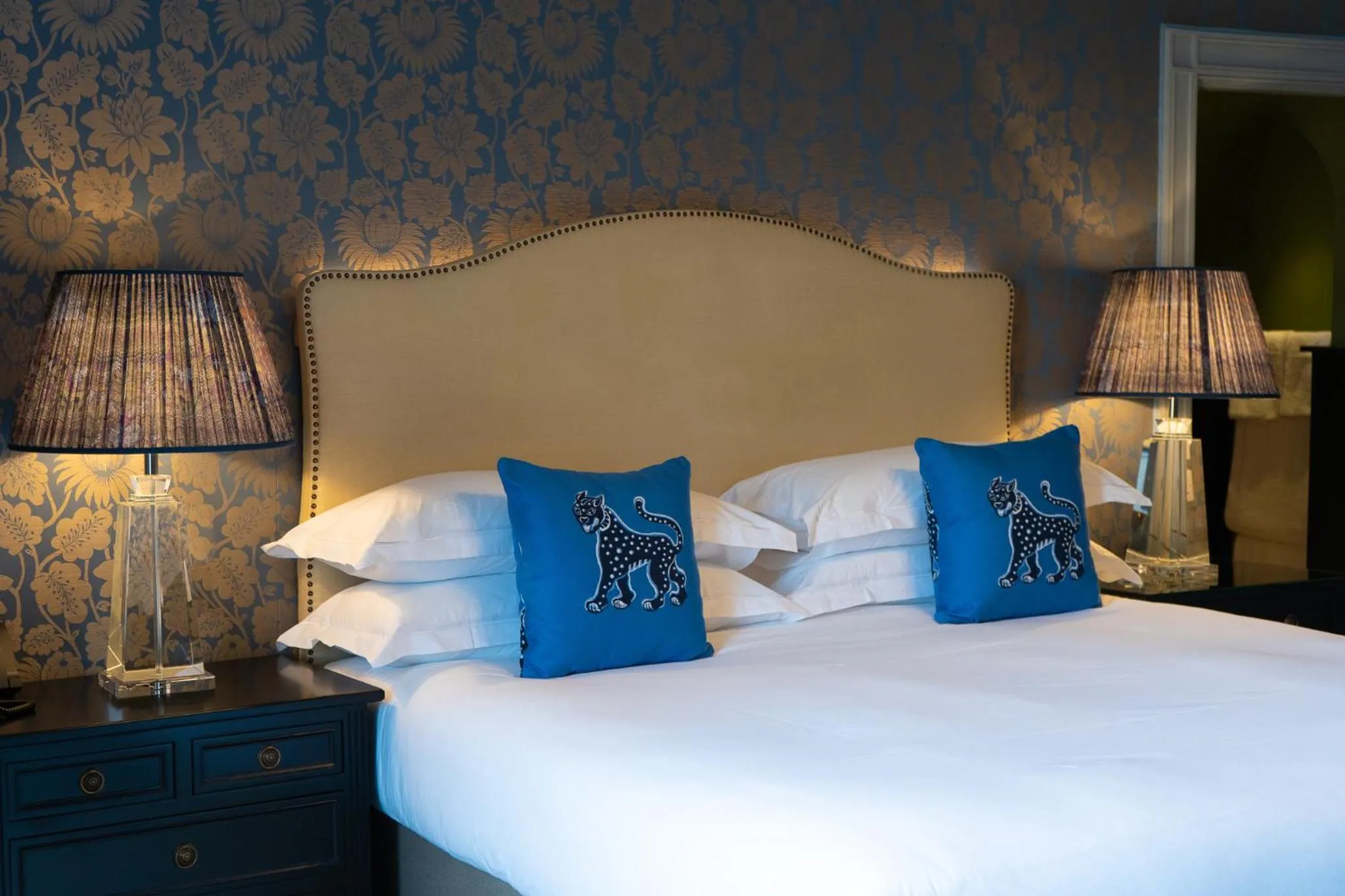 Bedroom, Bed in Bishopstrow Hotel and Spa - Small Luxury Hotels of the World