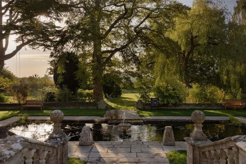 Garden in Woolley Grange Hotel