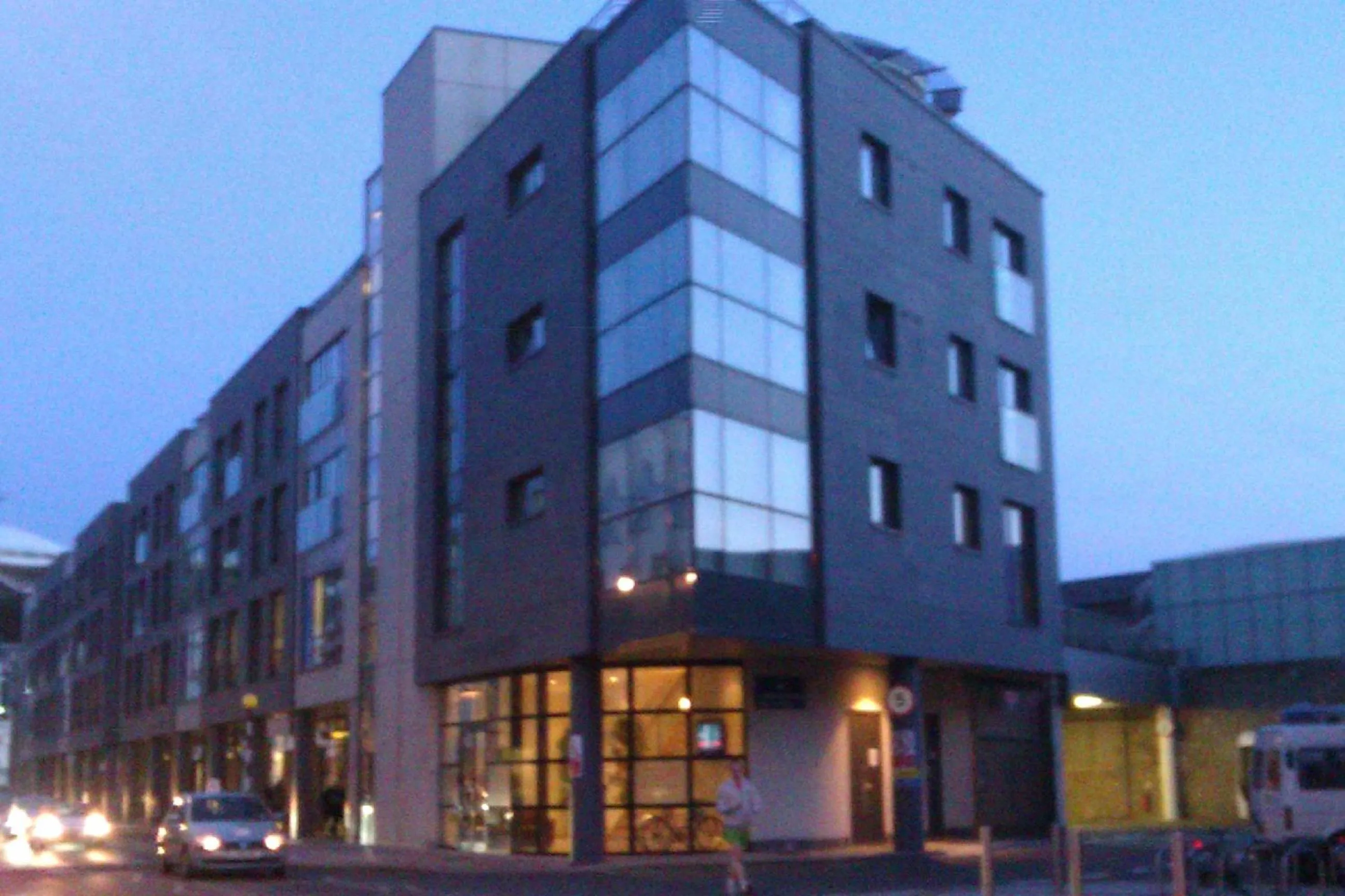Facade/entrance in Liberty Wharf Apartments