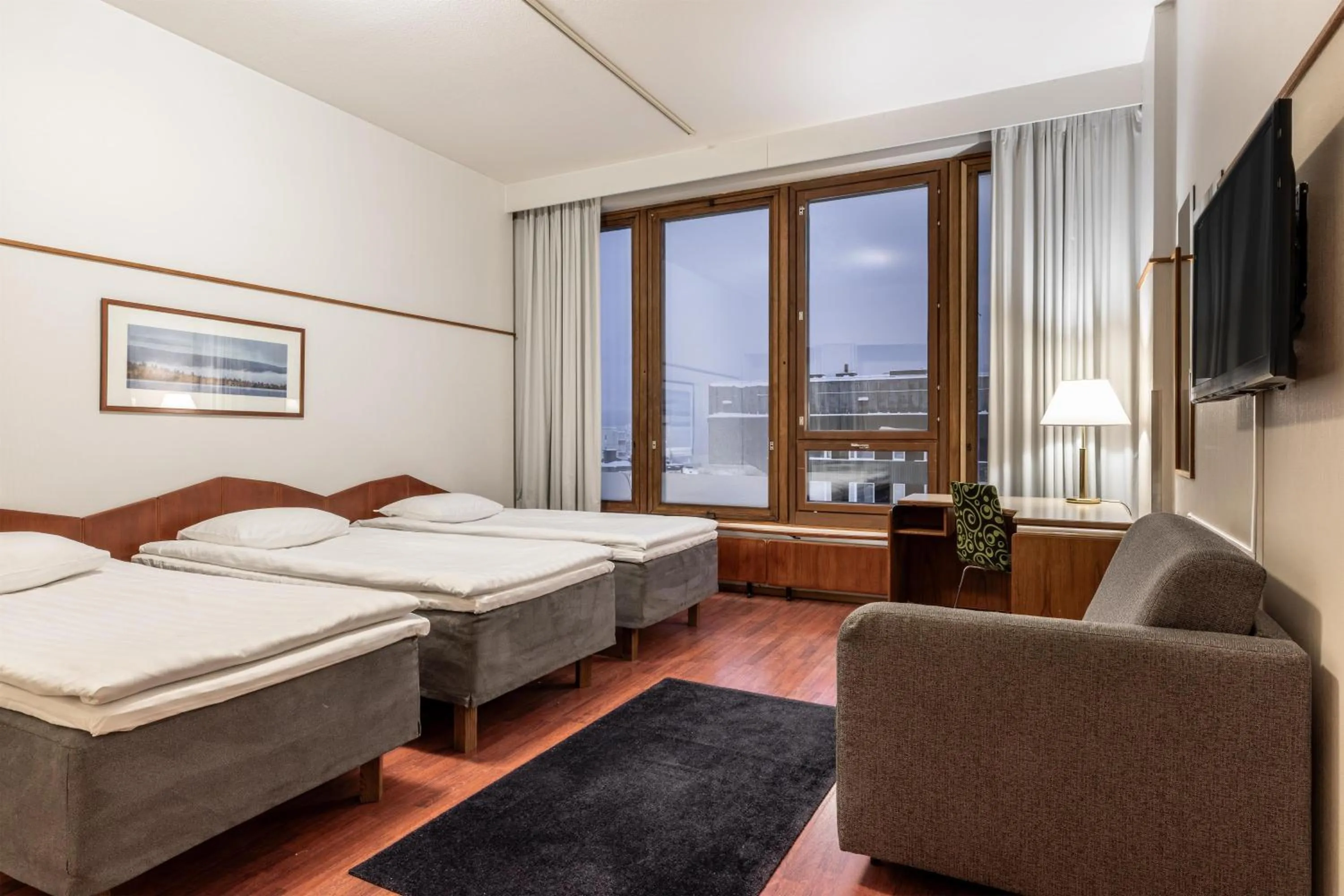 Bedroom, Bed in Scandic Polar