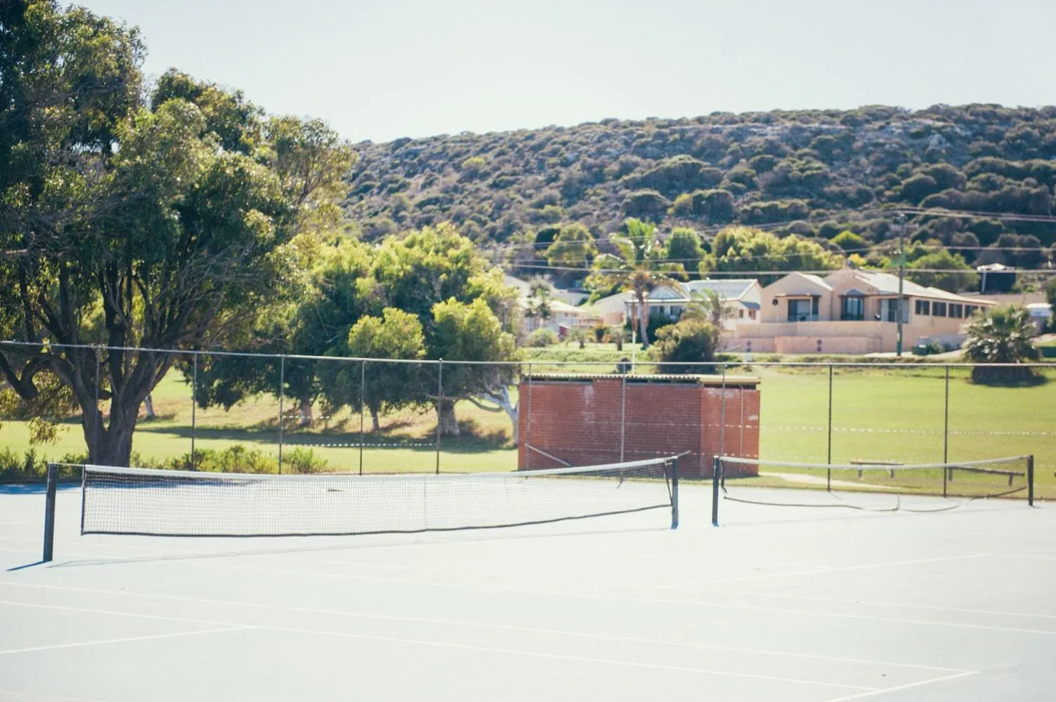 Tennis court in Horrocks Beach Caravan Park