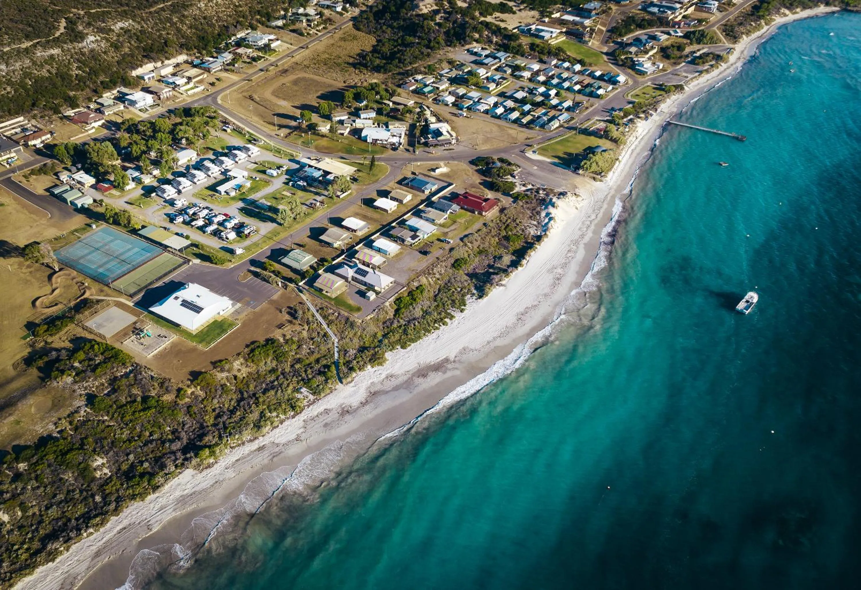 Natural landscape in Horrocks Beach Caravan Park