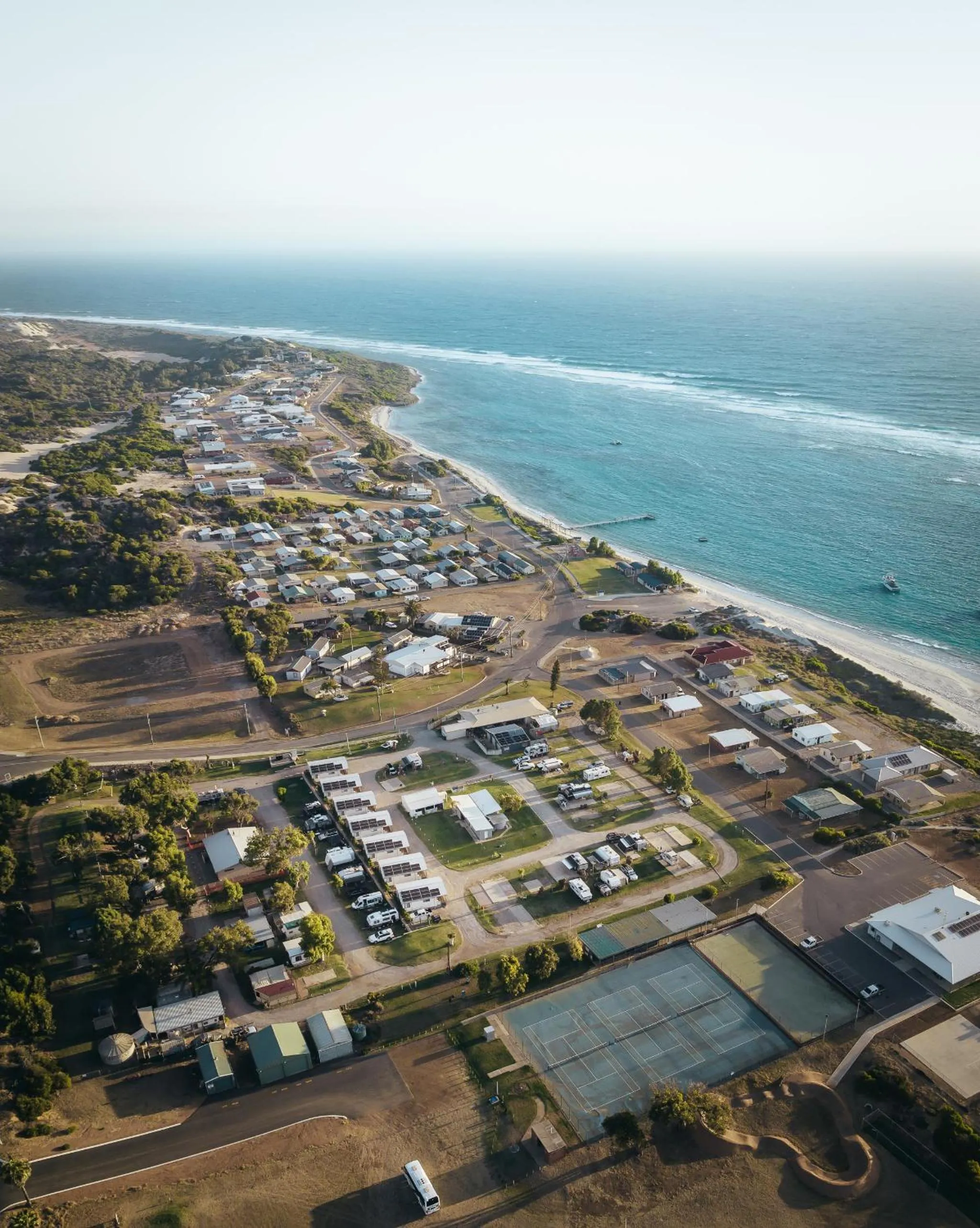 Natural landscape in Horrocks Beach Caravan Park