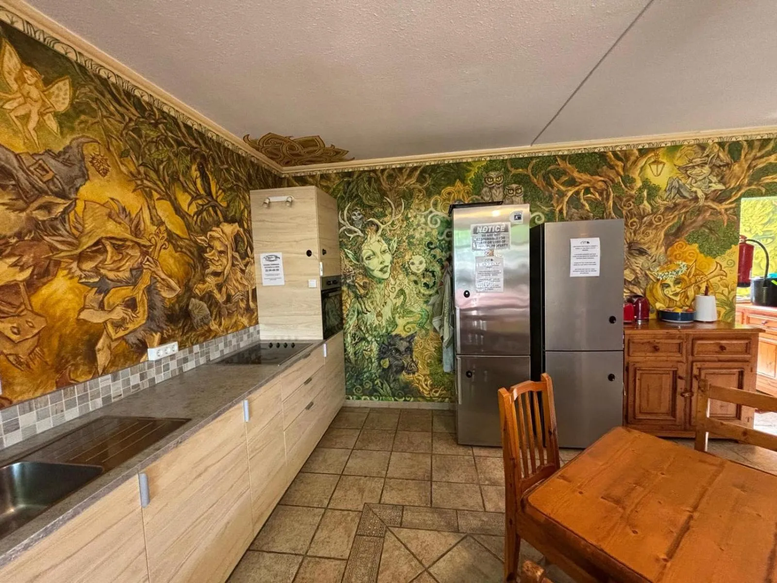 Kitchen or kitchenette in Hostel Los Duendes del Sur