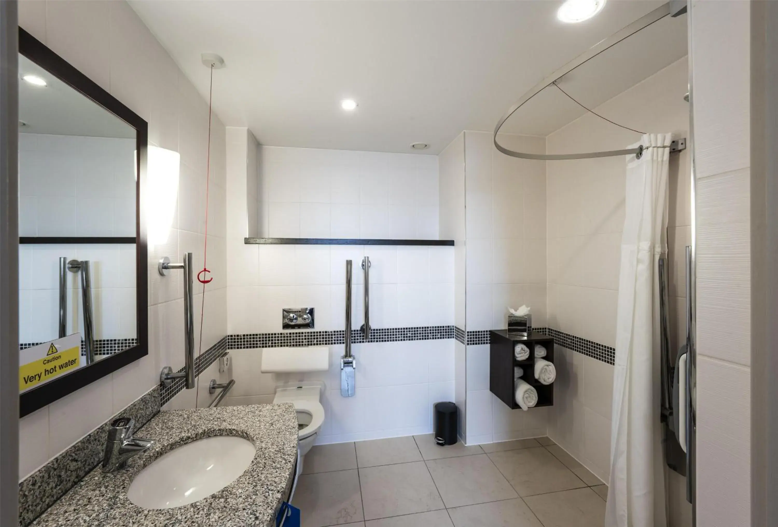 Bathroom in Hampton by Hilton Liverpool John Lennon Airport Bathroom in Hampton by Hilton Liverpool John Lennon Airport