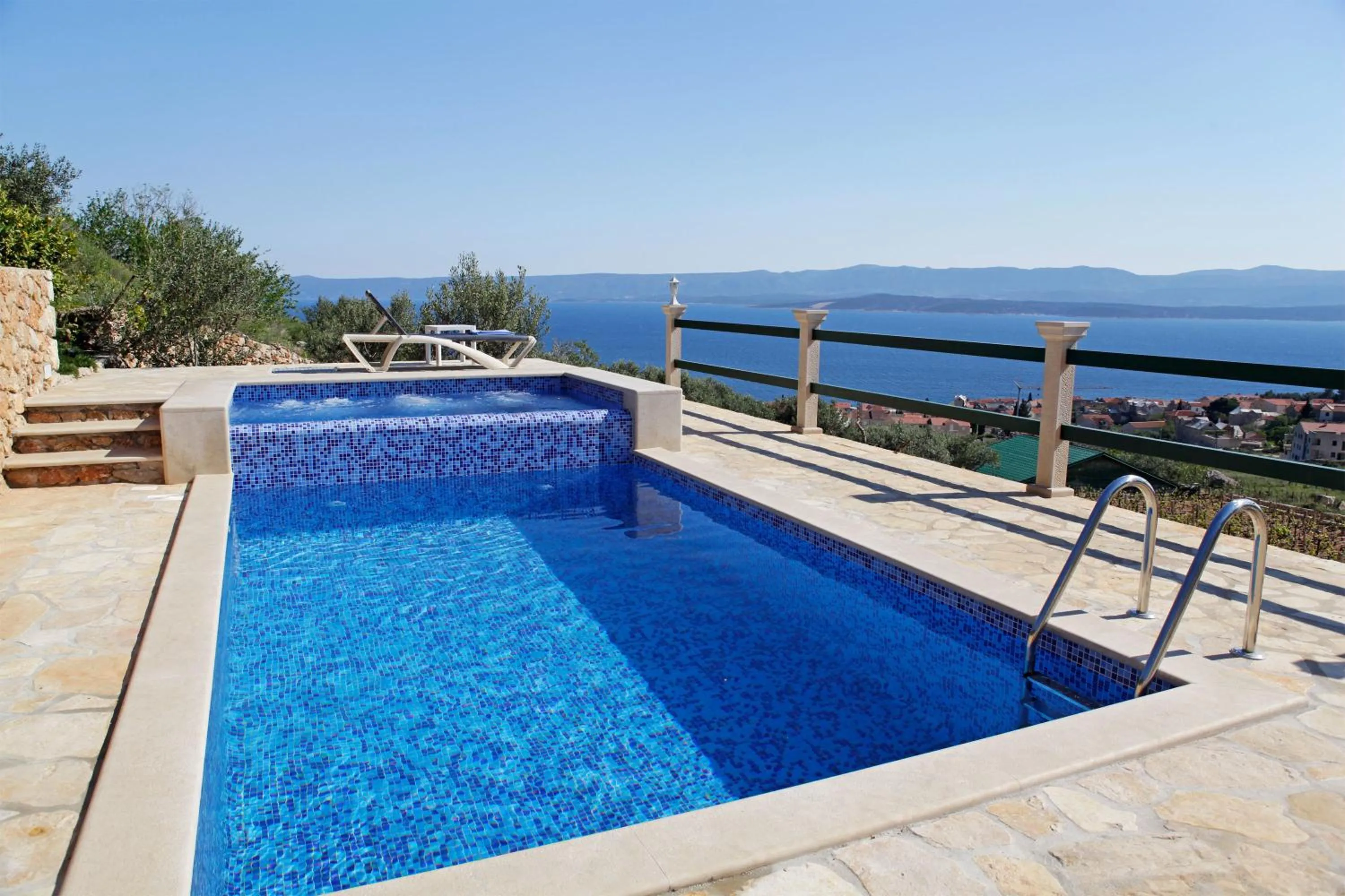 Pool view in Holiday home Nina