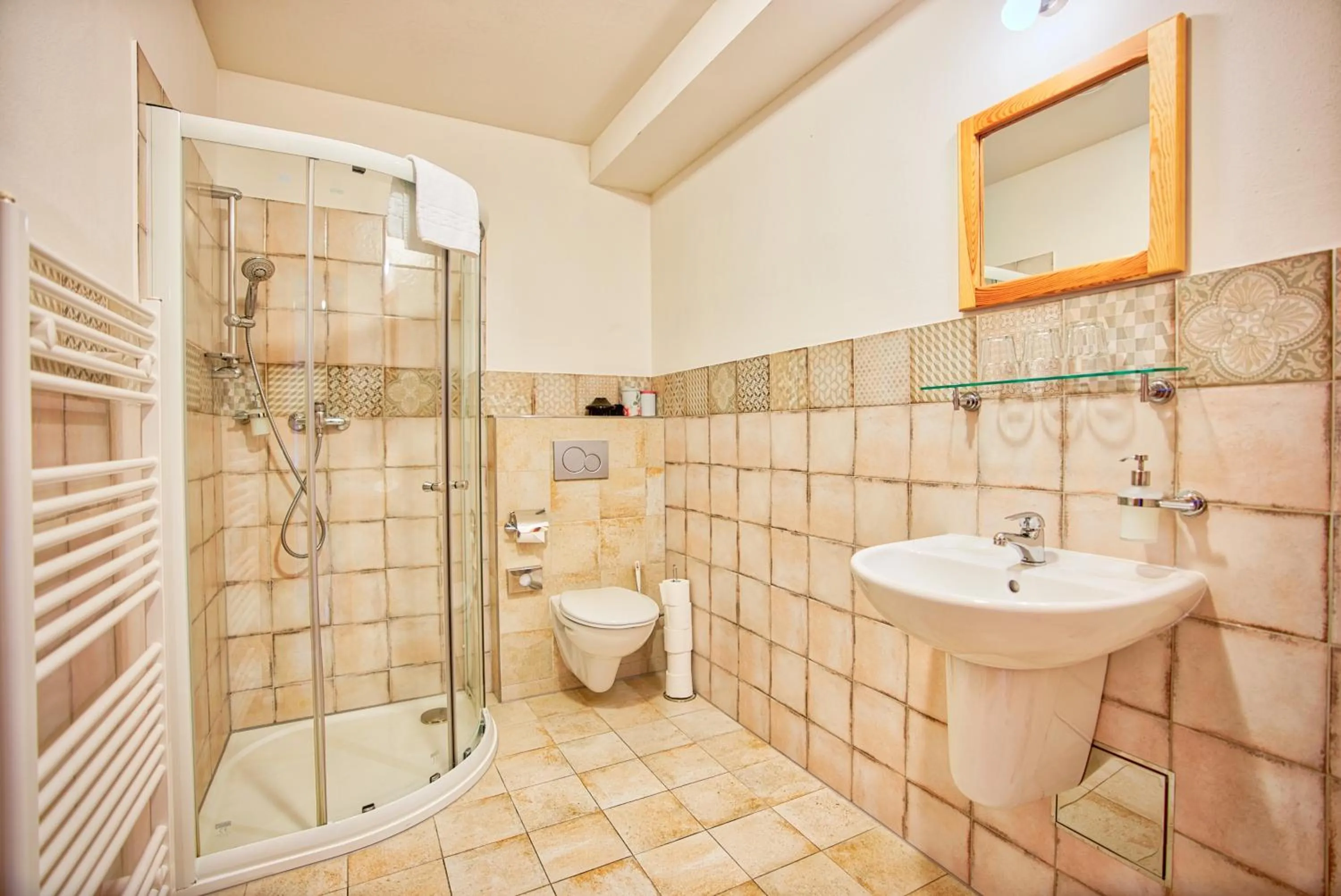 Shower in Penzion Pivnice - Jítravský Dvorec