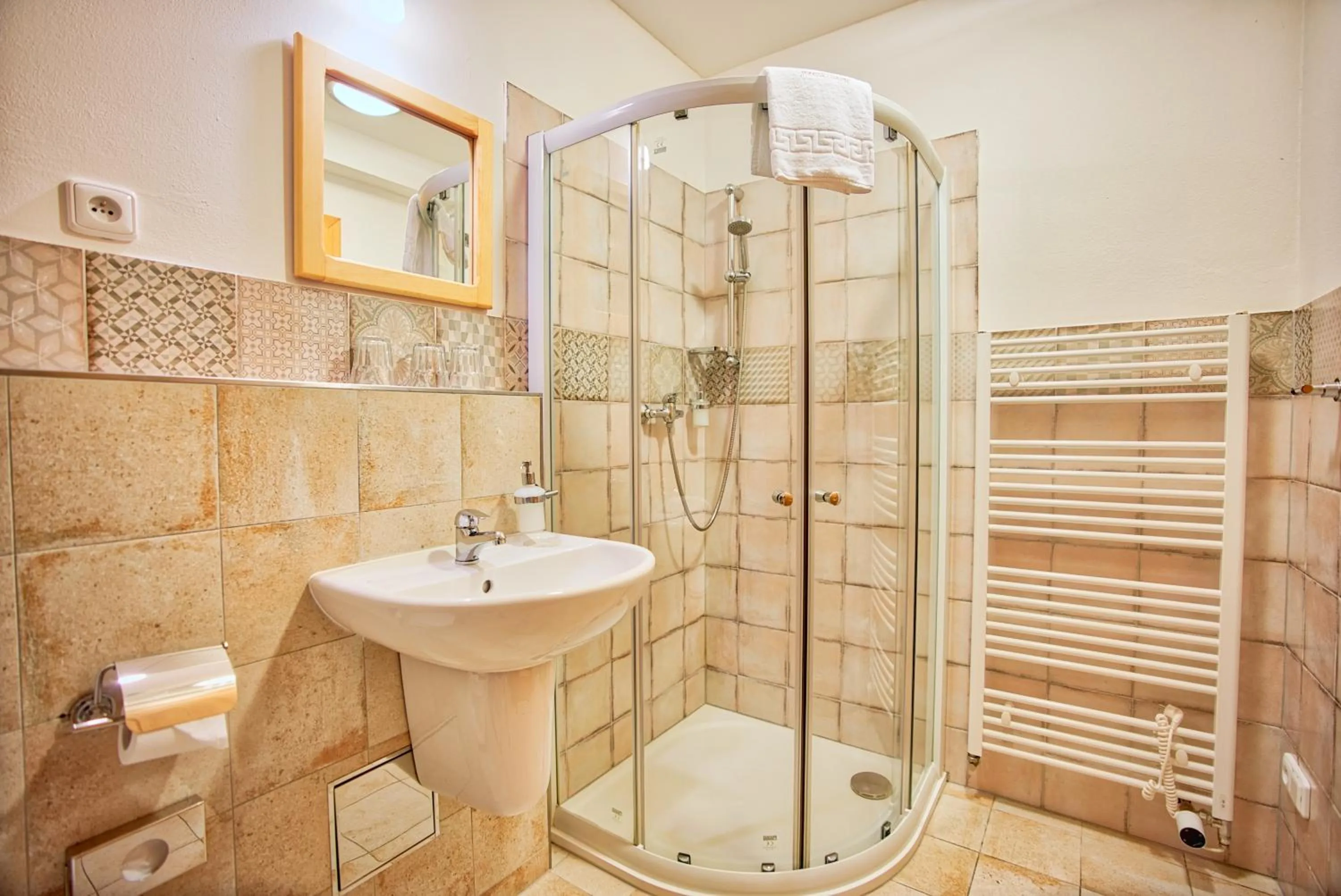 Shower in Penzion Pivnice - Jítravský Dvorec