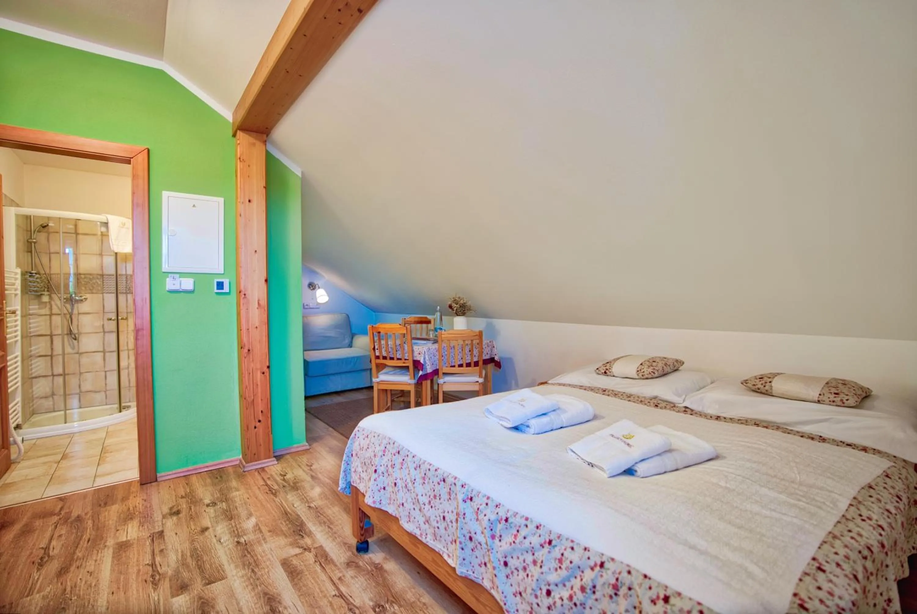 Bed in Penzion Pivnice - Jítravský Dvorec