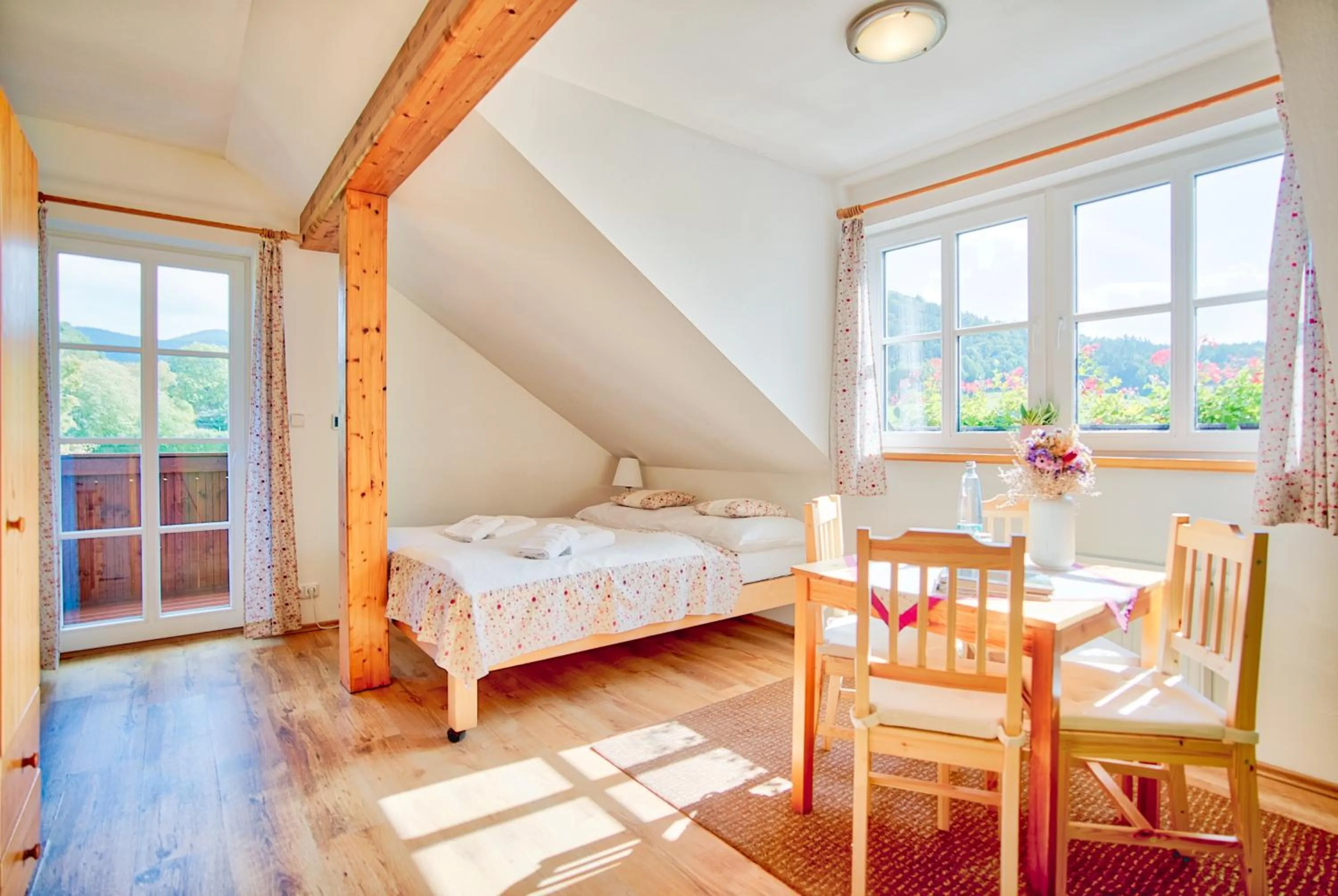 Bed in Penzion Pivnice - Jítravský Dvorec