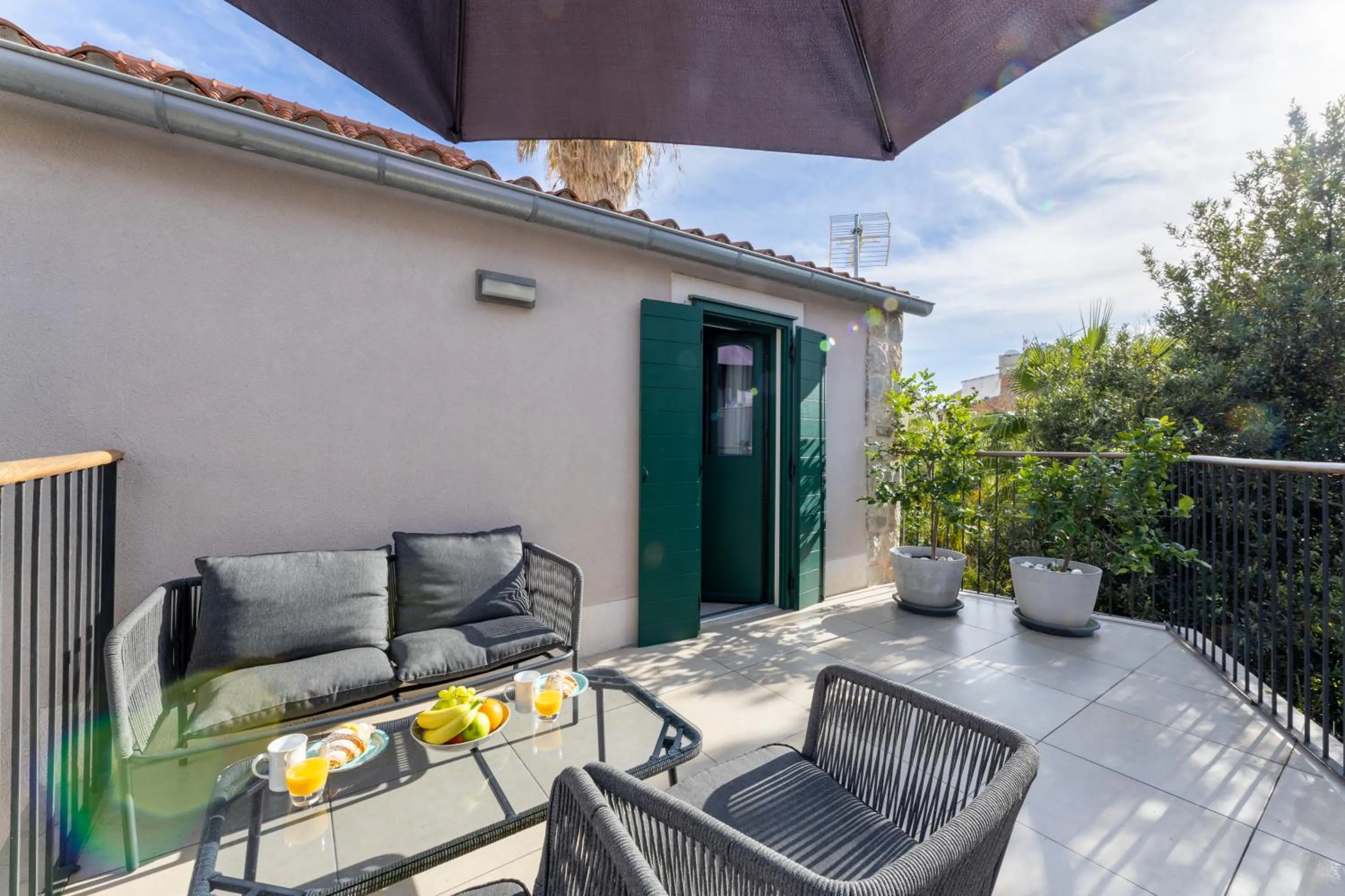 Balcony/Terrace in Apartments Korta