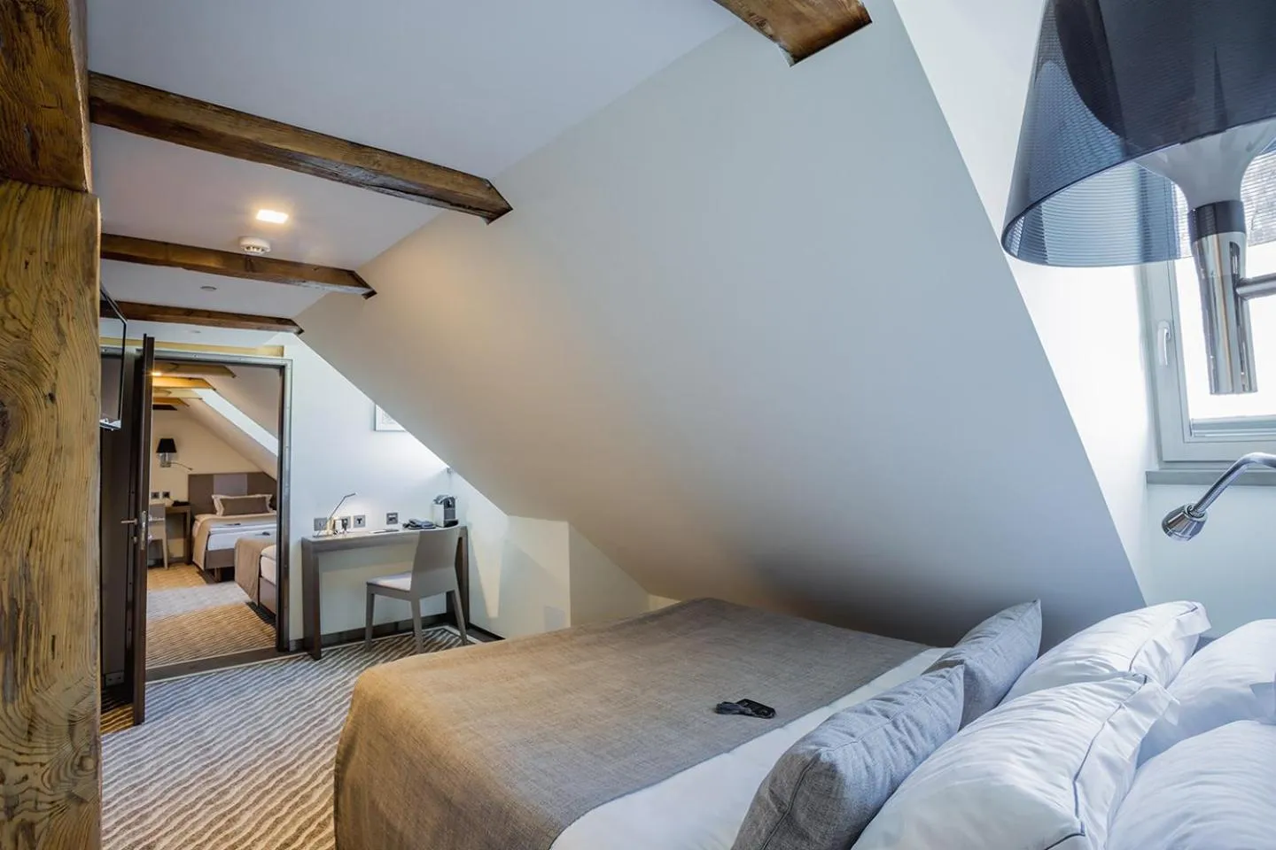 Decorative detail, Bed in Michaelson Boutique Hotel & SPA Brícoła