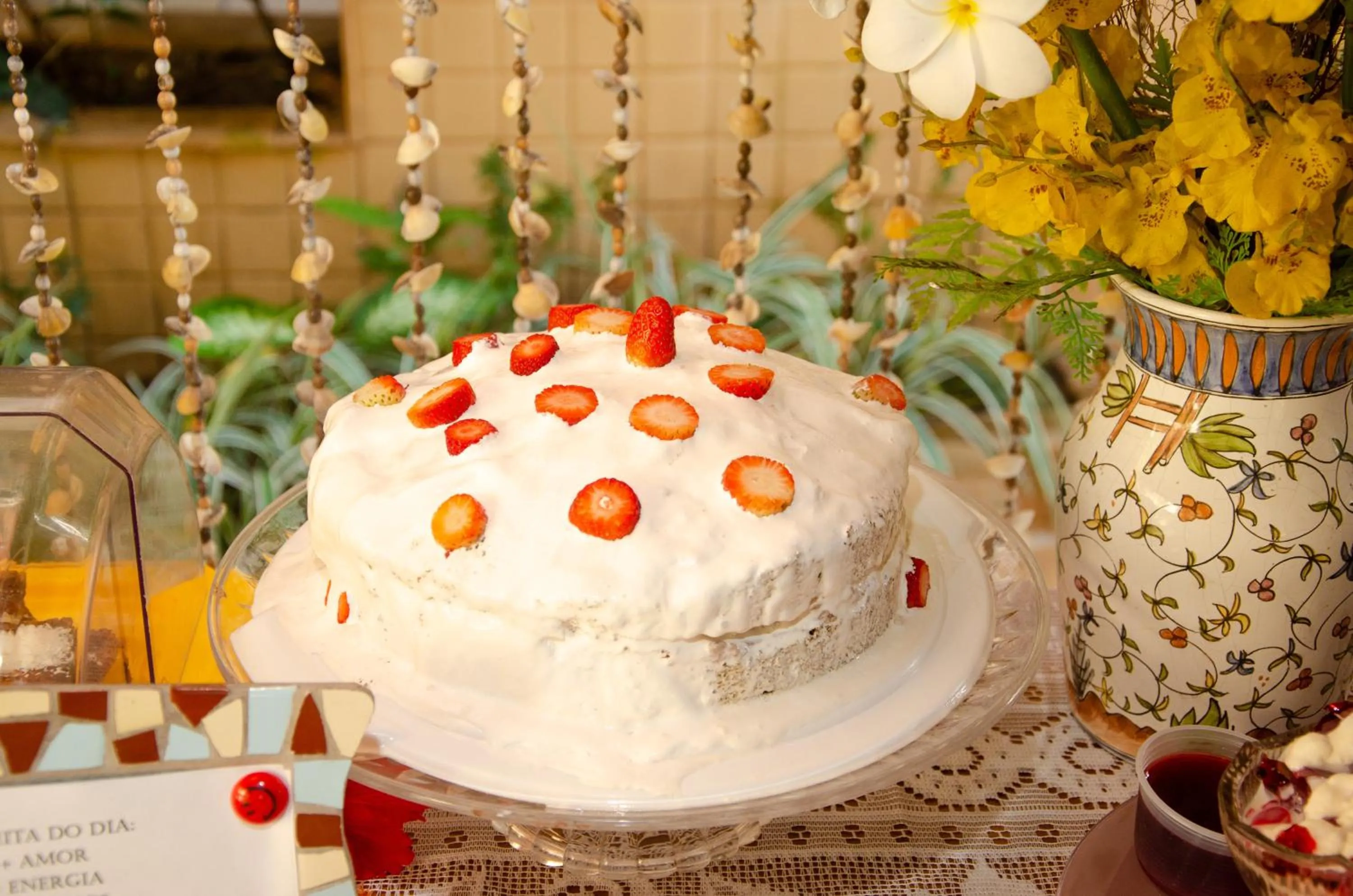 Food and drinks in Pousada das Bromélias