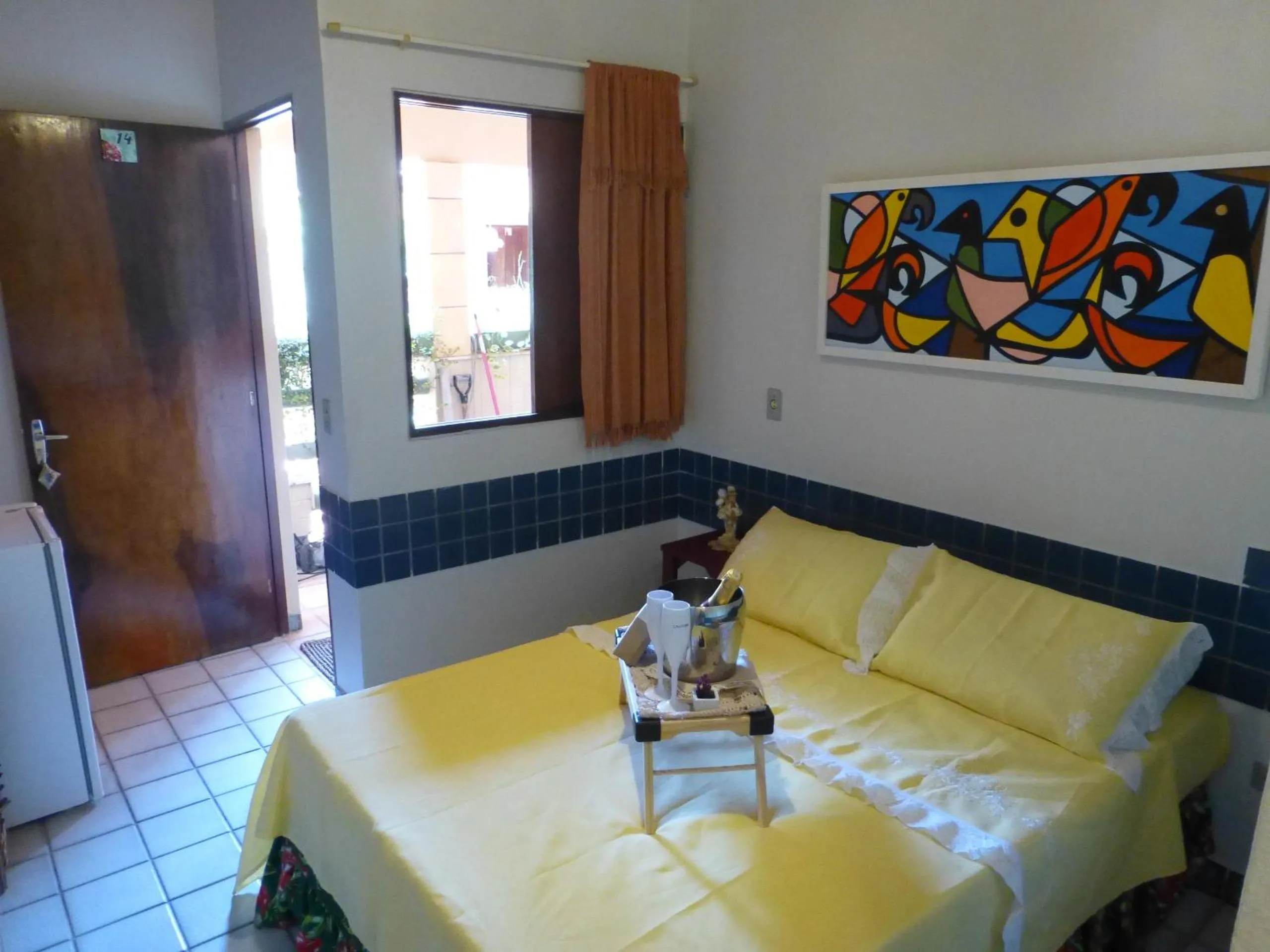 Bed in Pousada das Bromélias