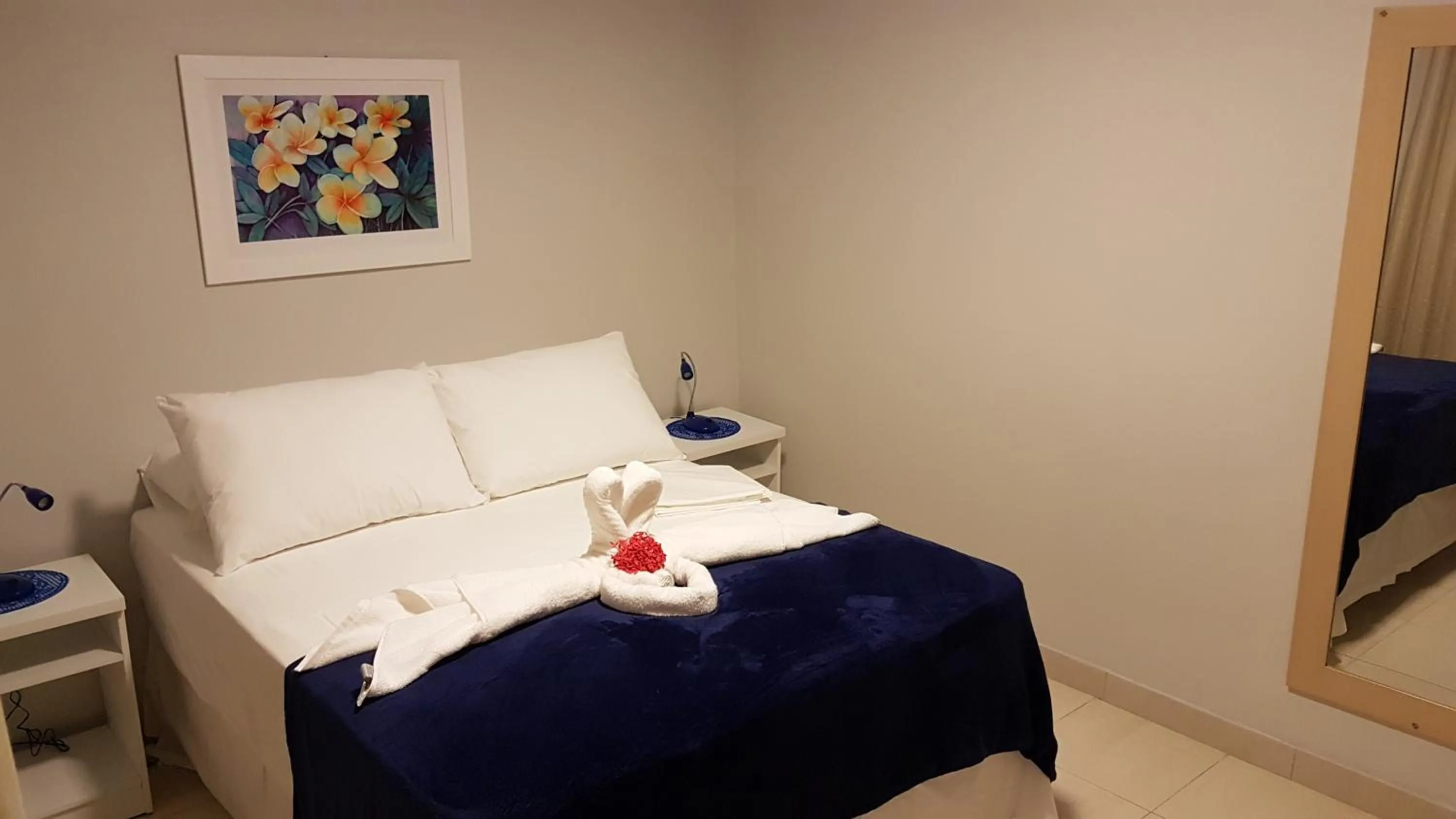 Bed in Pousada das Bromélias