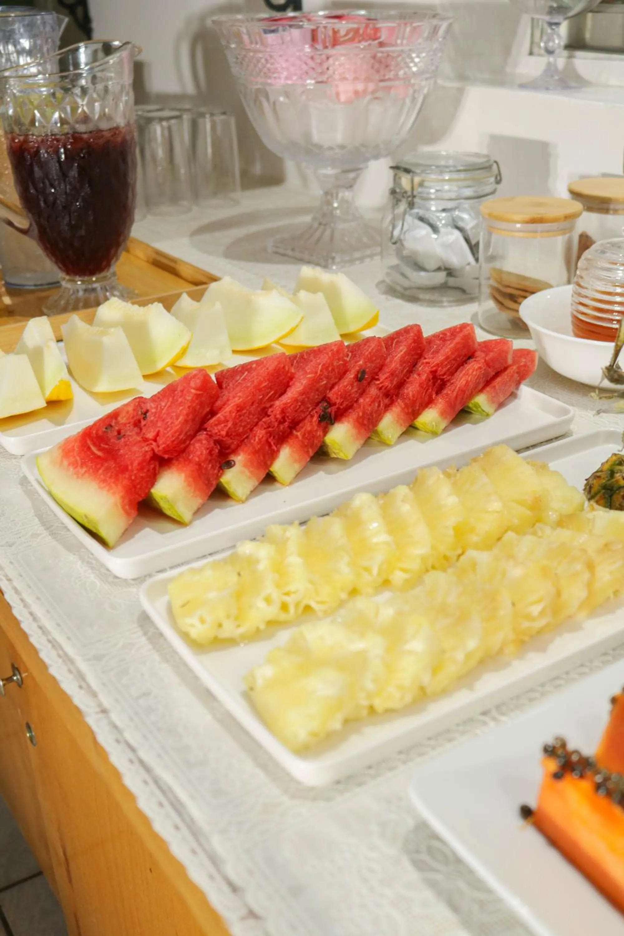 Buffet breakfast in Pousada dos Franceses